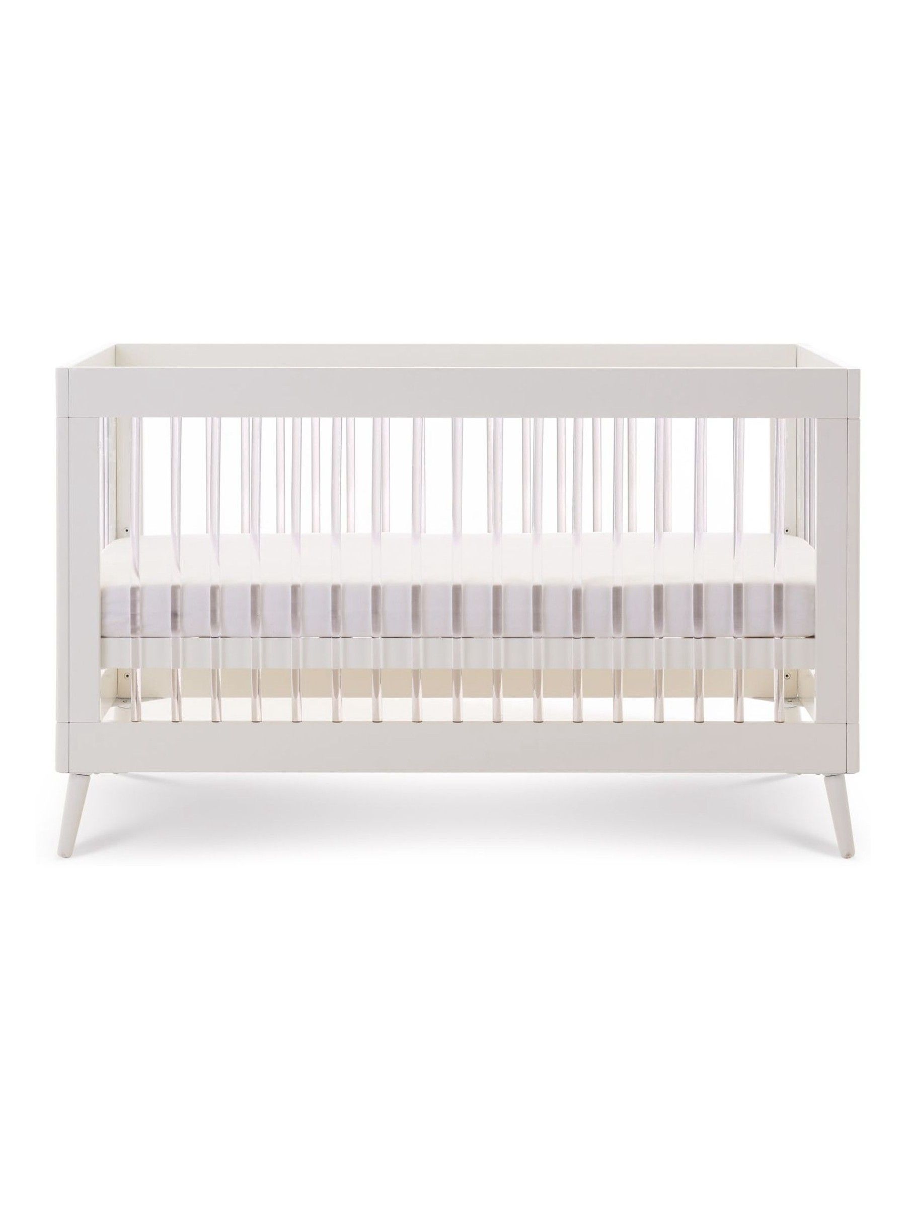 Obaby White with Acrylic Maya 2 Piece Nursery Furniture Set - Image 9 of 11