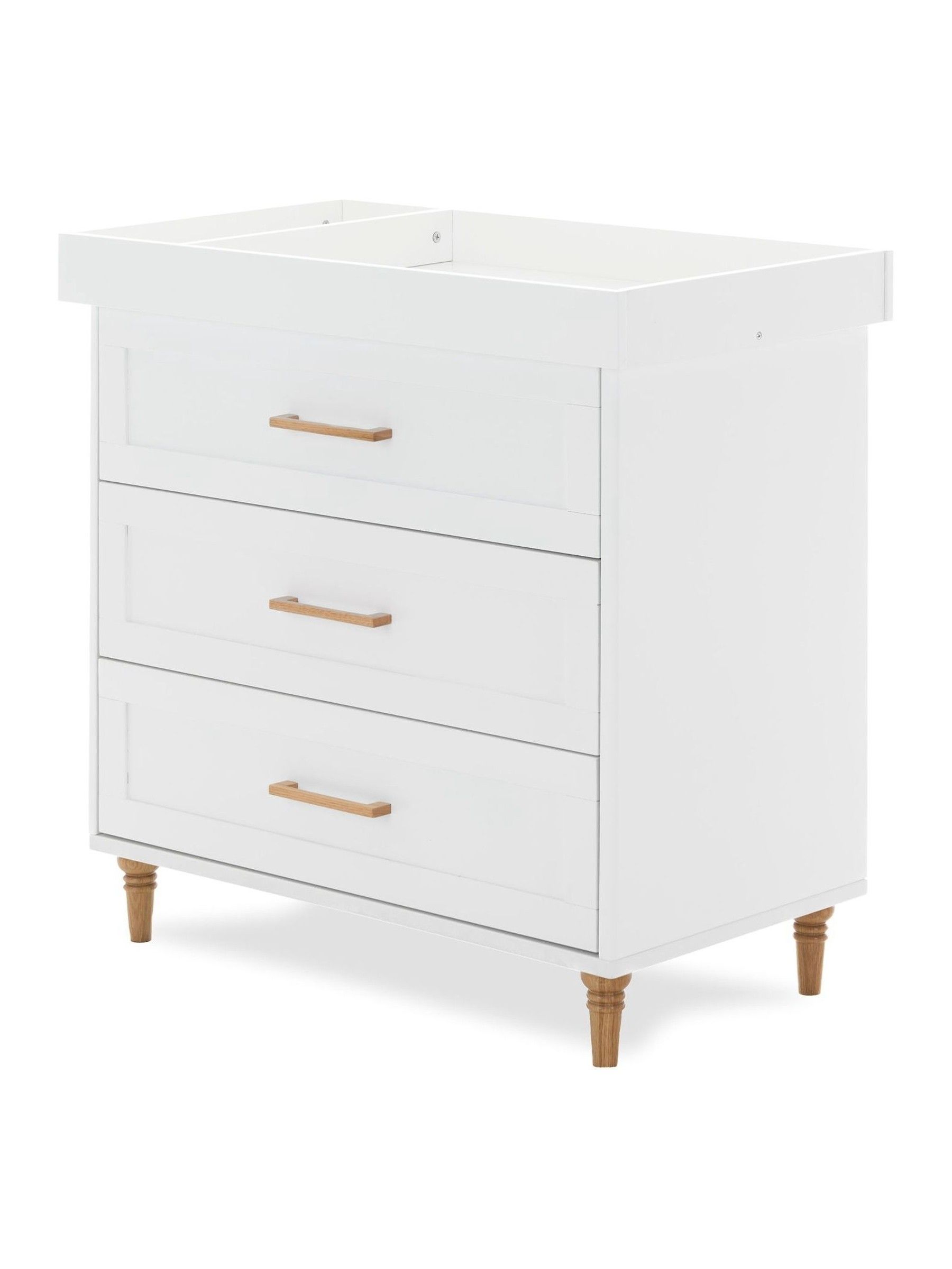 Obaby White with Natural Orla 2 Piece Nursery Furniture Set - Image 4 of 8