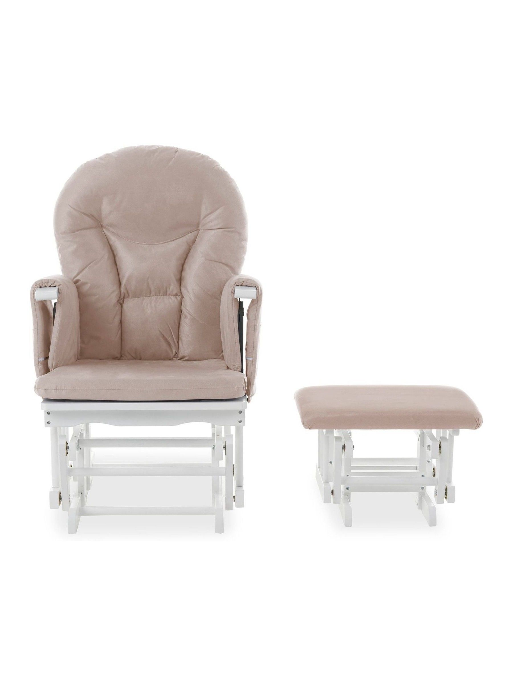 Obaby Sand Reclining Glider Nursing Chair And Stool - Image 3 of 4