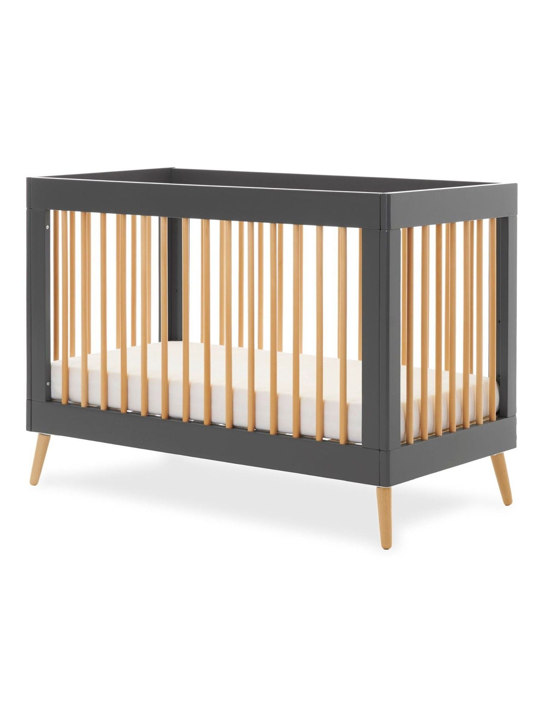 Obaby Slate with Natural Maya Mini 3 Piece Nursery Furniture Set - Image 3 of 9
