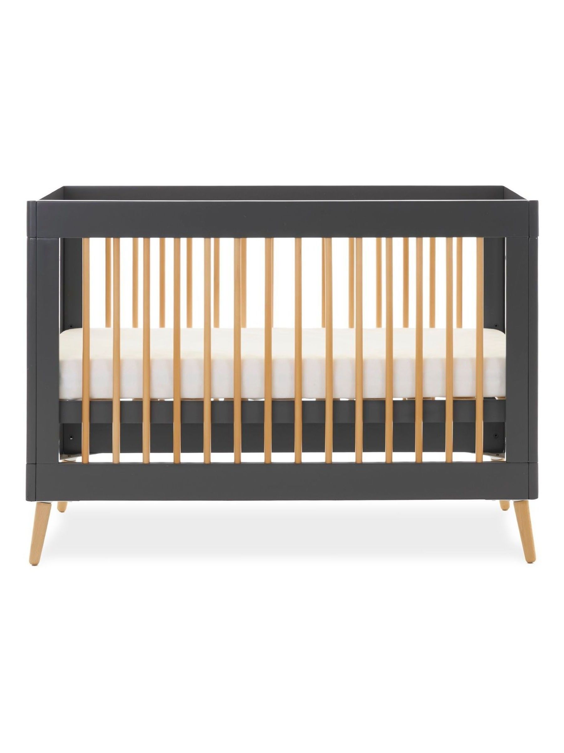 Obaby Slate with Natural Maya Mini 3 Piece Nursery Furniture Set - Image 4 of 9