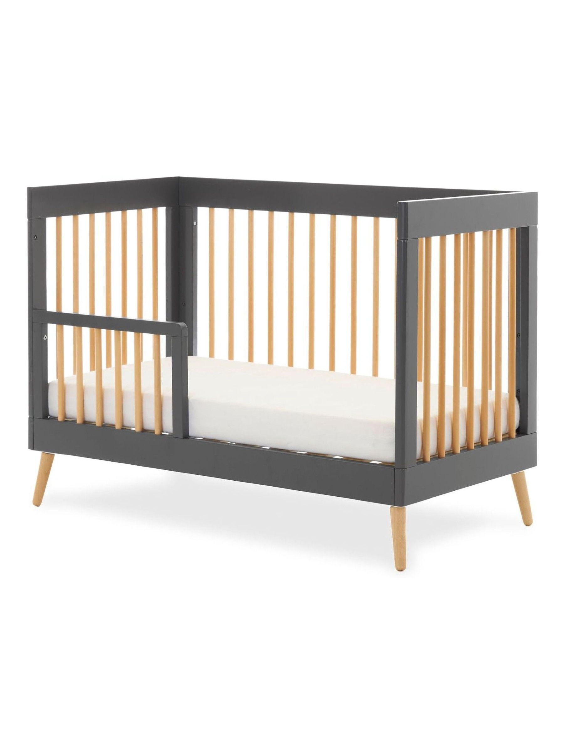 Obaby Slate with Natural Maya Mini 3 Piece Nursery Furniture Set - Image 6 of 9