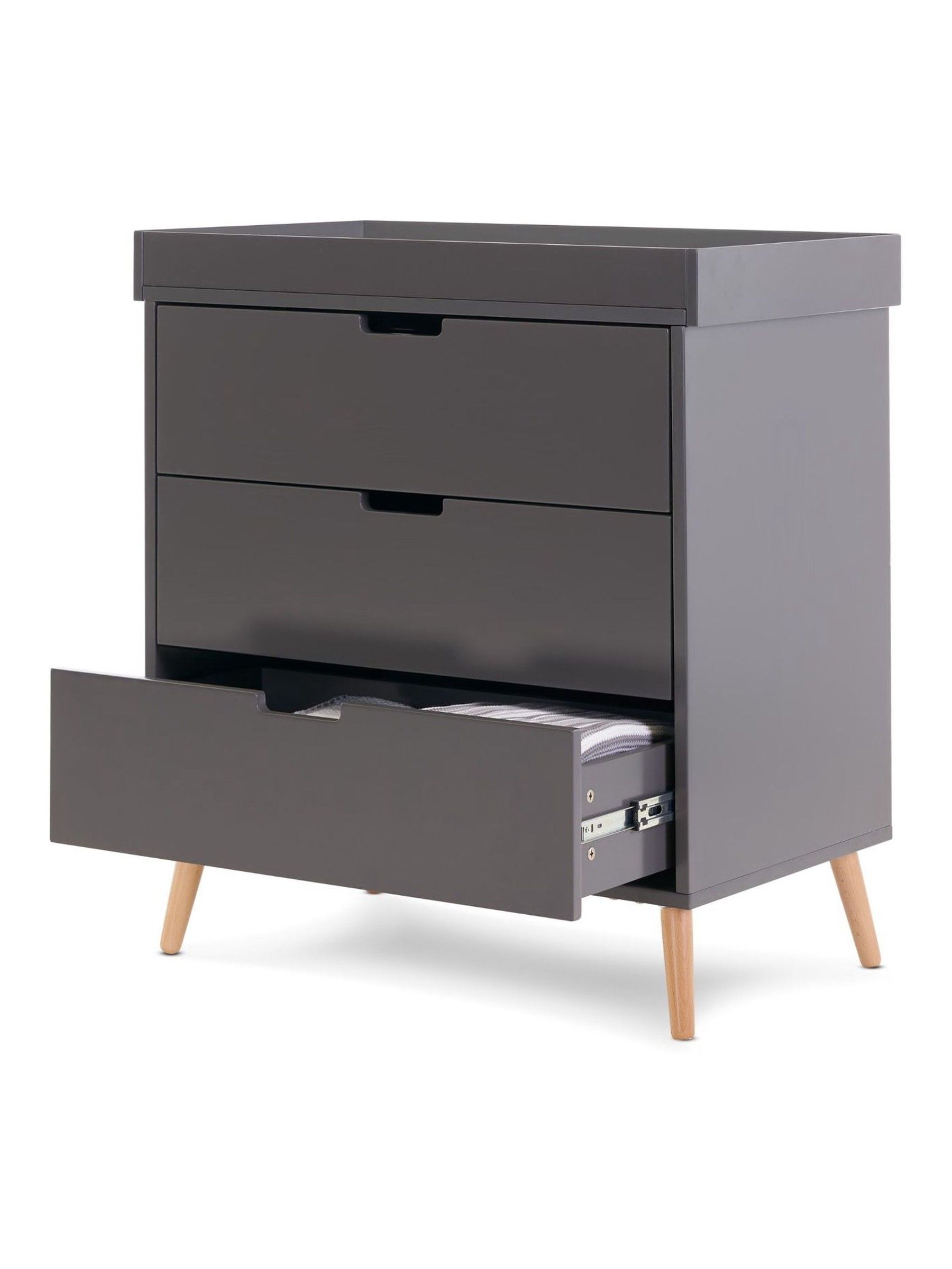 Obaby Slate with Natural Maya 3 Piece Nursery Furniture Set - Image 8 of 9