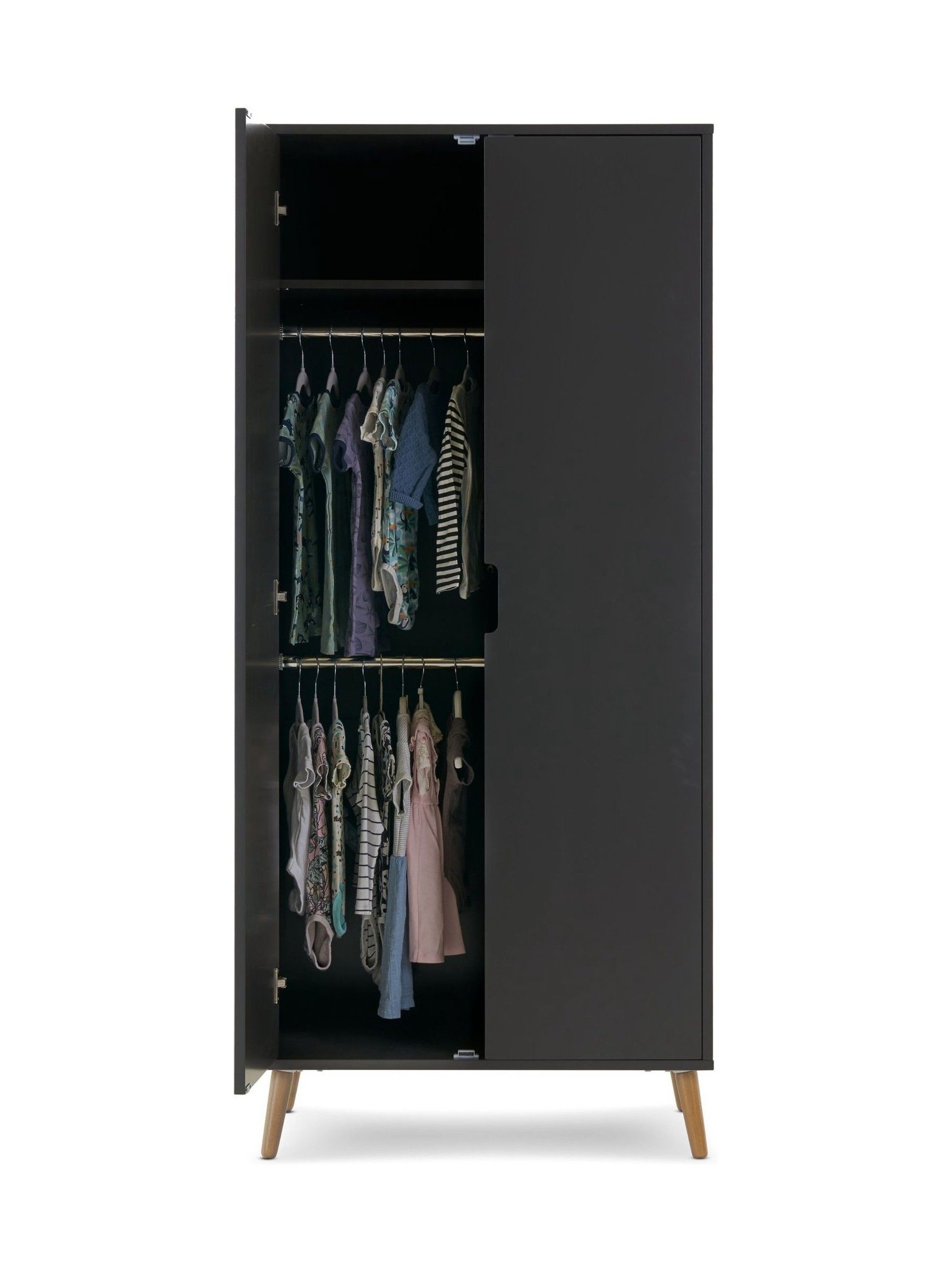 Obaby Slate with Natural Maya Nursery Double Wardrobe - Image 4 of 4