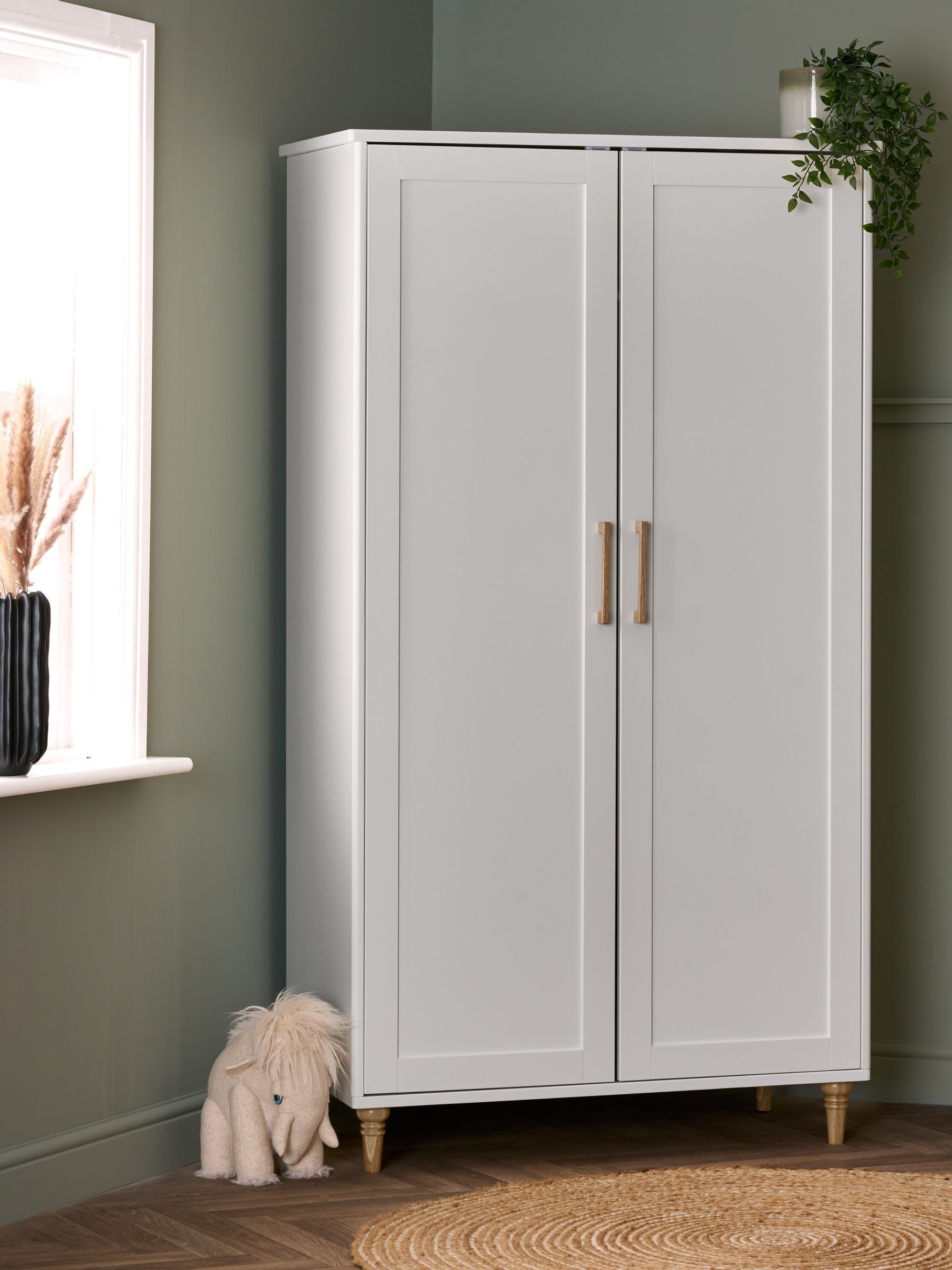 Obaby White Orla Nursery Double Wardrobe - Image 1 of 5
