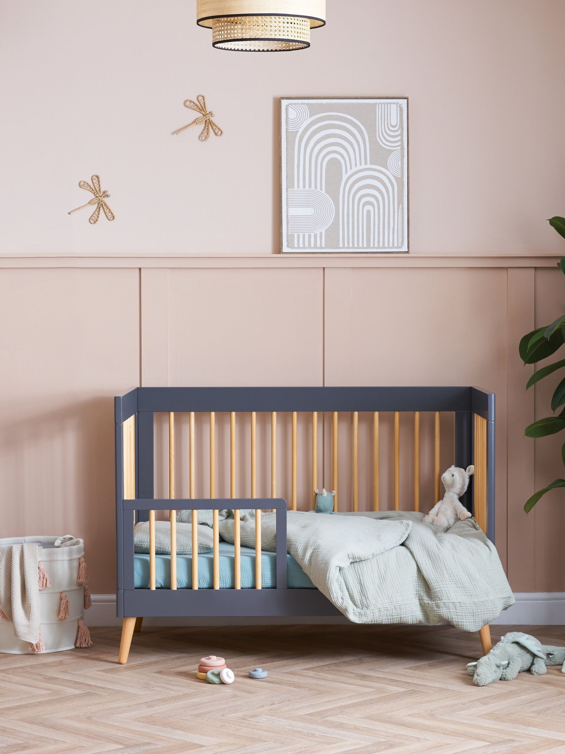 Obaby Grey Small Maya Cot Bed - Image 2 of 8