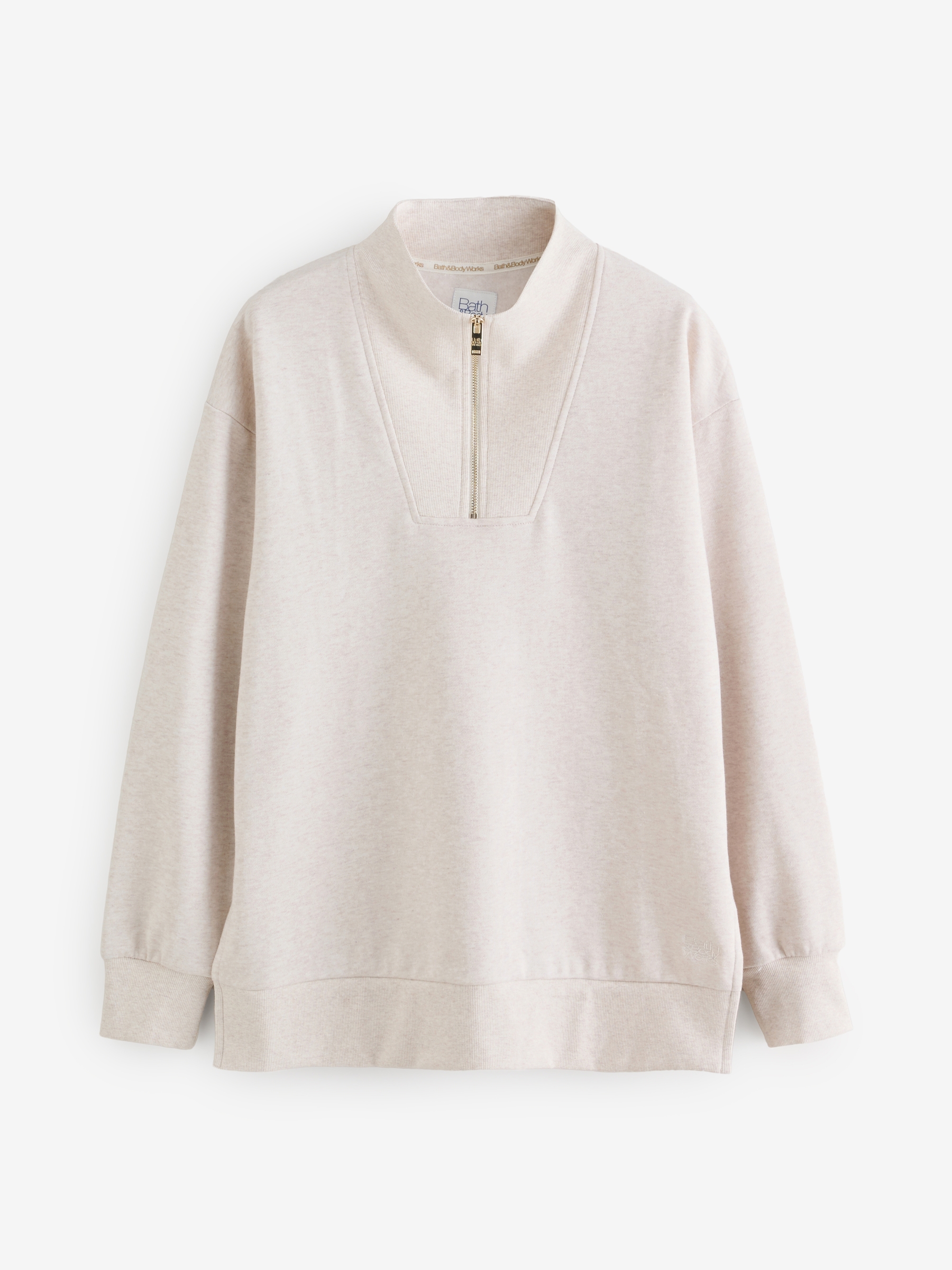 Oatmeal Quarter Zip Sweatshirt - Image 6 of 9