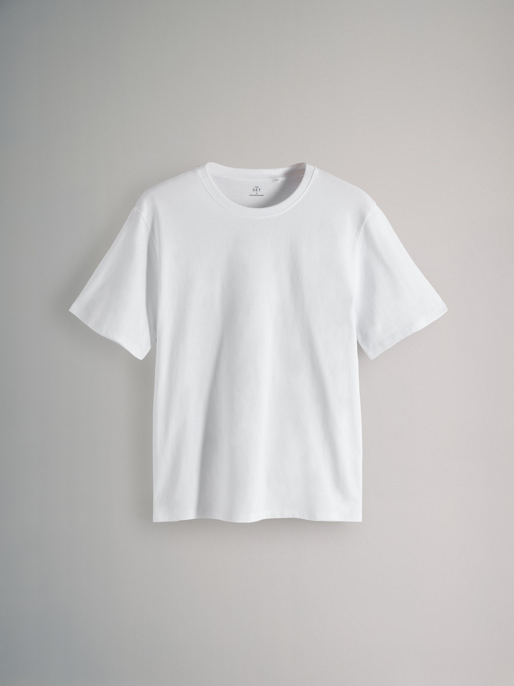 Black/Chocolate Brown/White - 3 Pack Relaxed Short Sleeved 100% Cotton T-Shirts - Image 2 of 6 Black/Chocolate Brown/White - 3 Pack Relaxed Short Sleeved 100% Cotton T-Shirts - Image 2 of 6
