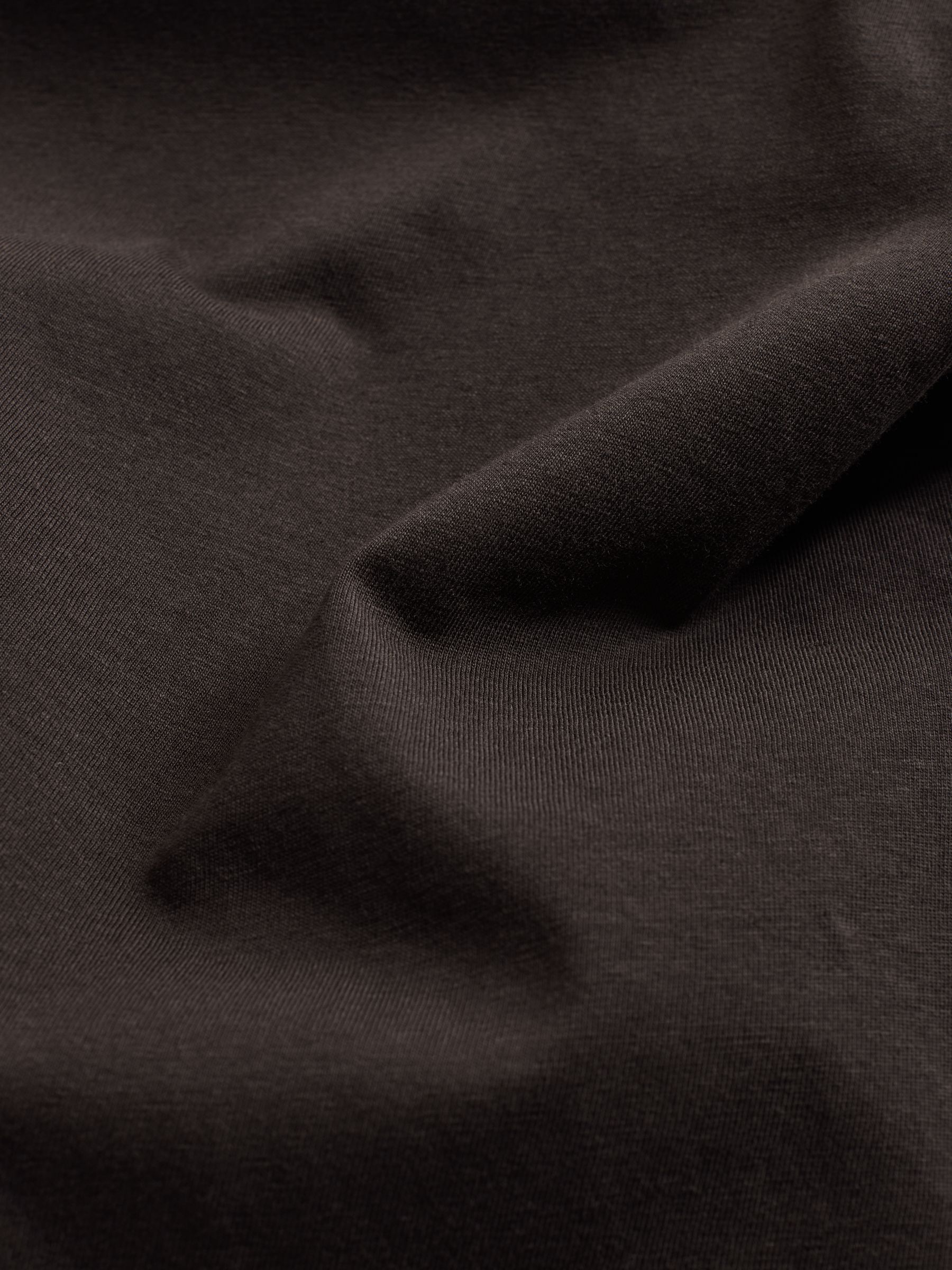 Black/Chocolate Brown/White - 3 Pack Relaxed Short Sleeved 100% Cotton T-Shirts - Image 6 of 6 Black/Chocolate Brown/White - 3 Pack Relaxed Short Sleeved 100% Cotton T-Shirts - Image 6 of 6