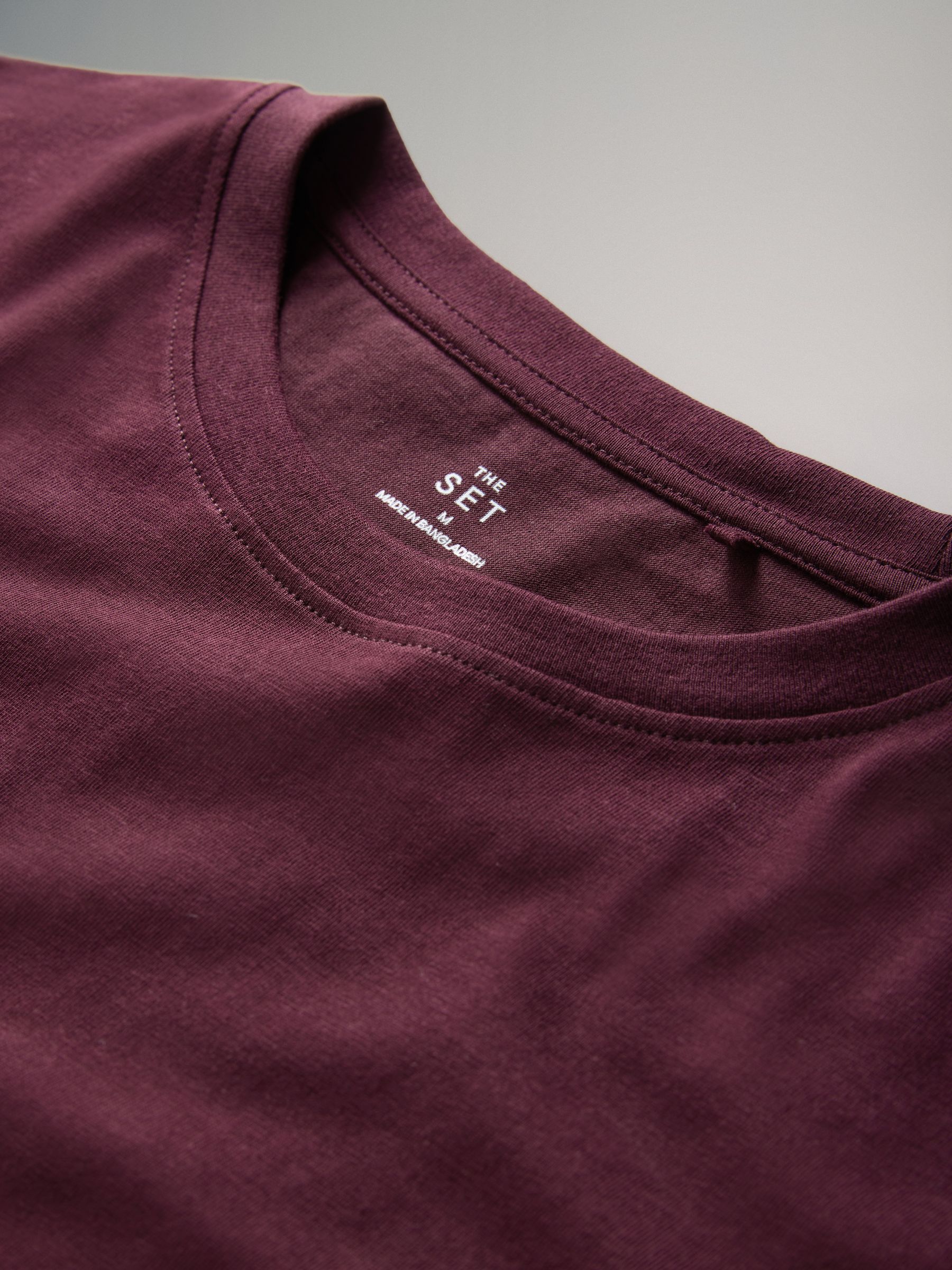 Black/Chocolate Brown/Berry/Mid Pink/Cream - 5 Pack Relaxed T-Shirts - Image 12 of 13