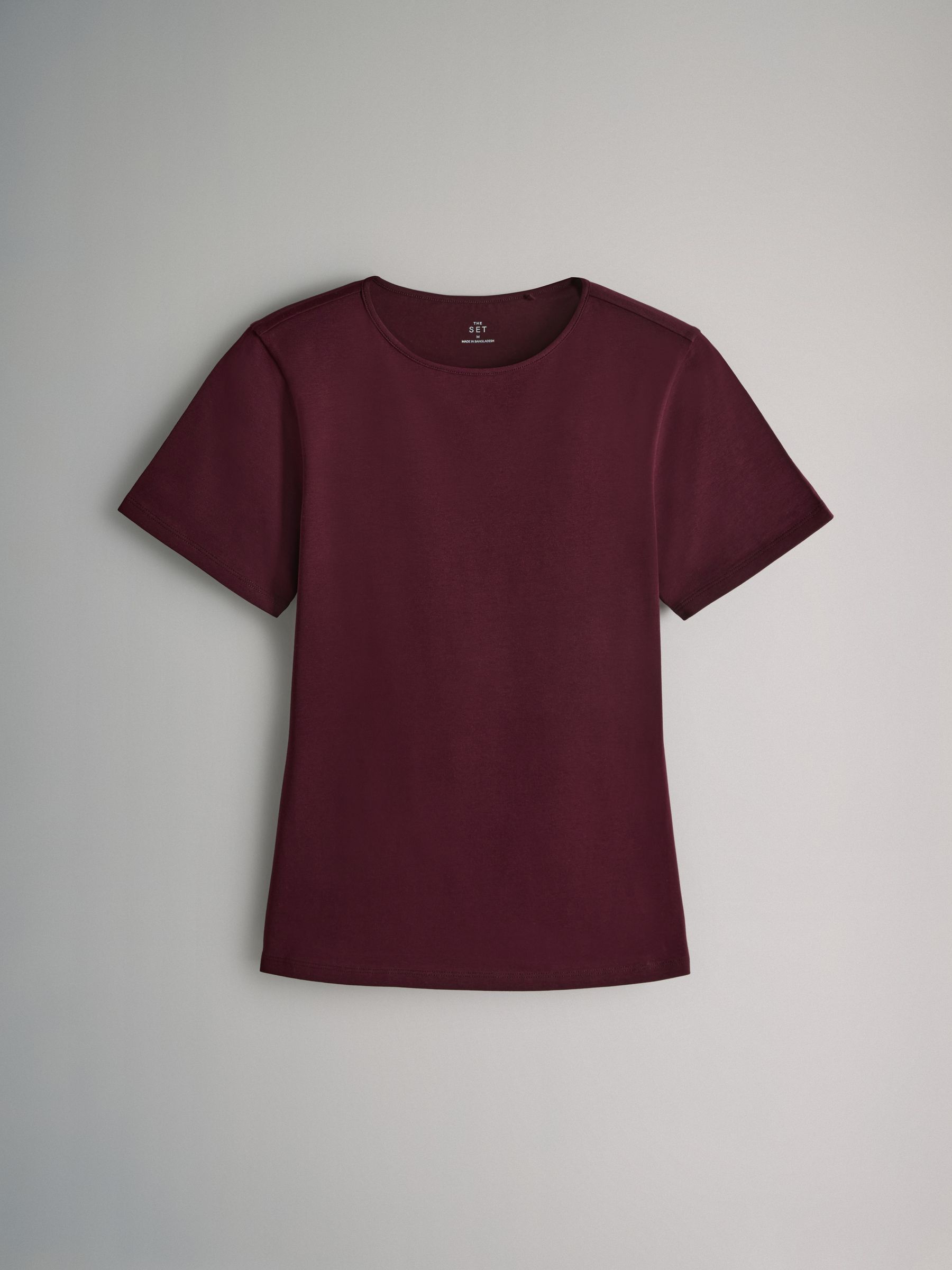 Black/Stripe/Berry/Mid Pink/Cream - 5 Pack Short Sleeve Fitted Crew Neck T-Shirts - Image 4 of 7