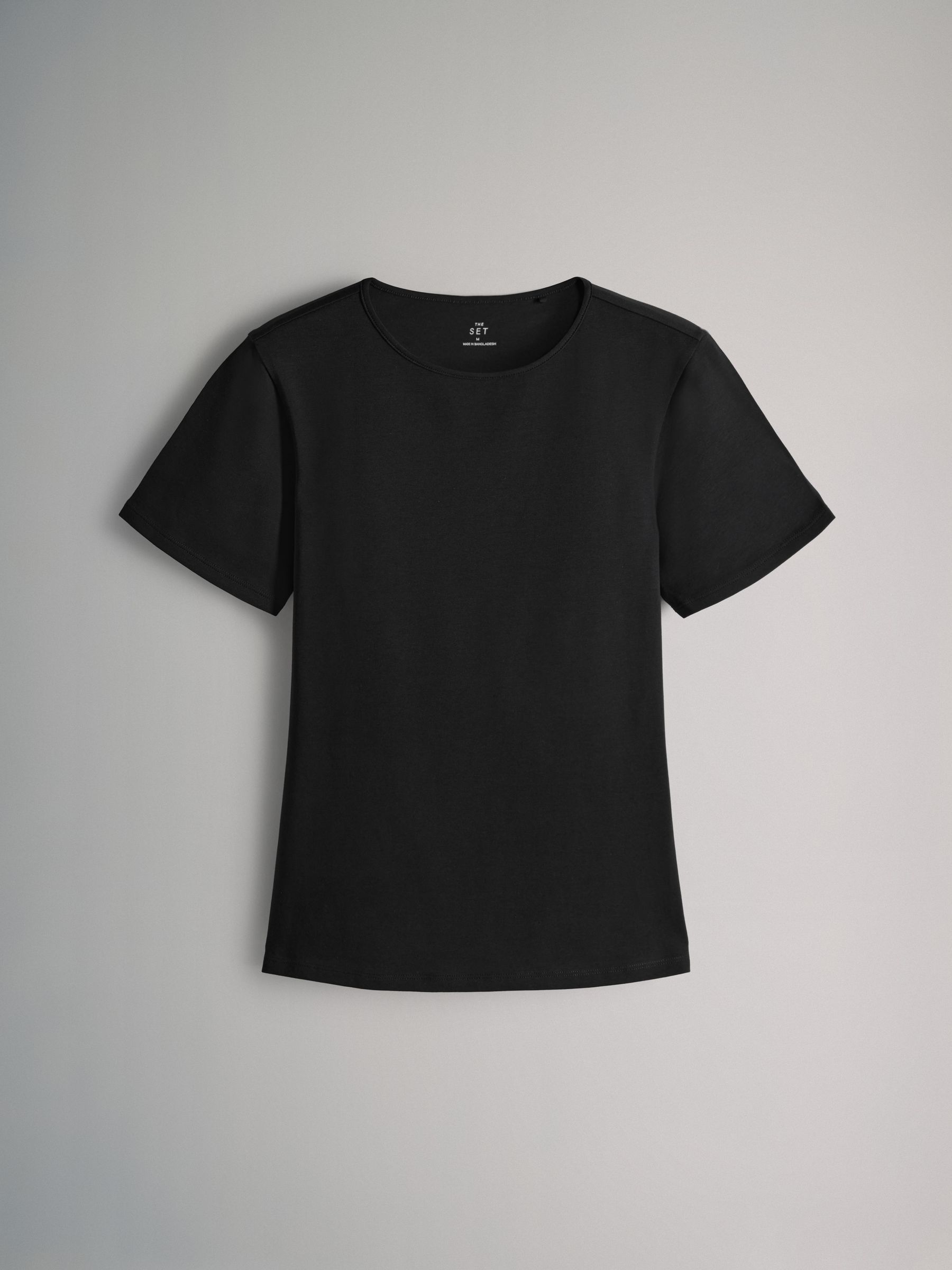 Black/Stripe/Berry/Mid Pink/Cream - 5 Pack Short Sleeve Fitted Crew Neck T-Shirts - Image 5 of 7