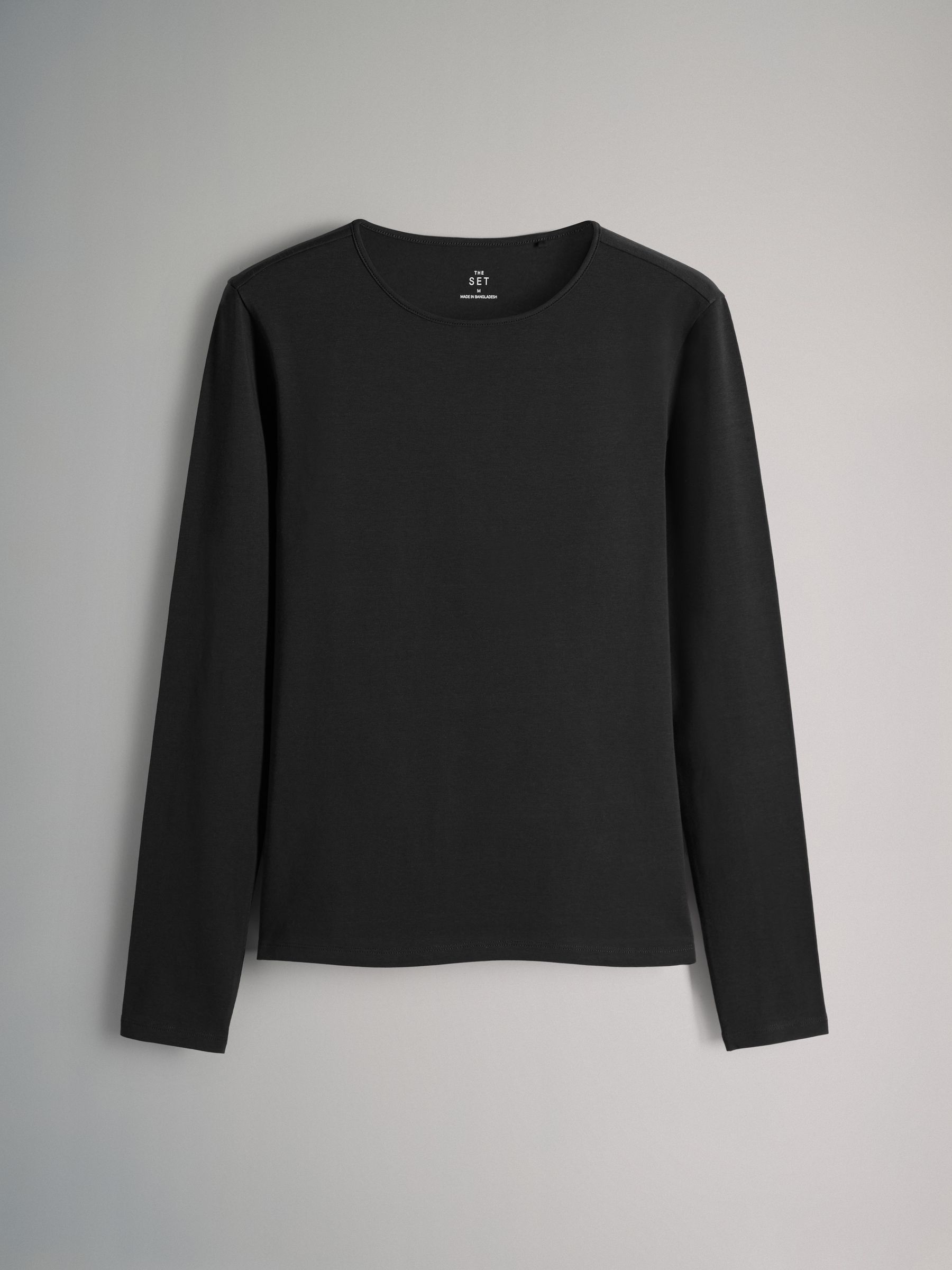 Black/Stripe/Berry/Mid Pink/Cream - 5 Pack Long Sleeve Crew Neck T-Shirts - Image 3 of 8