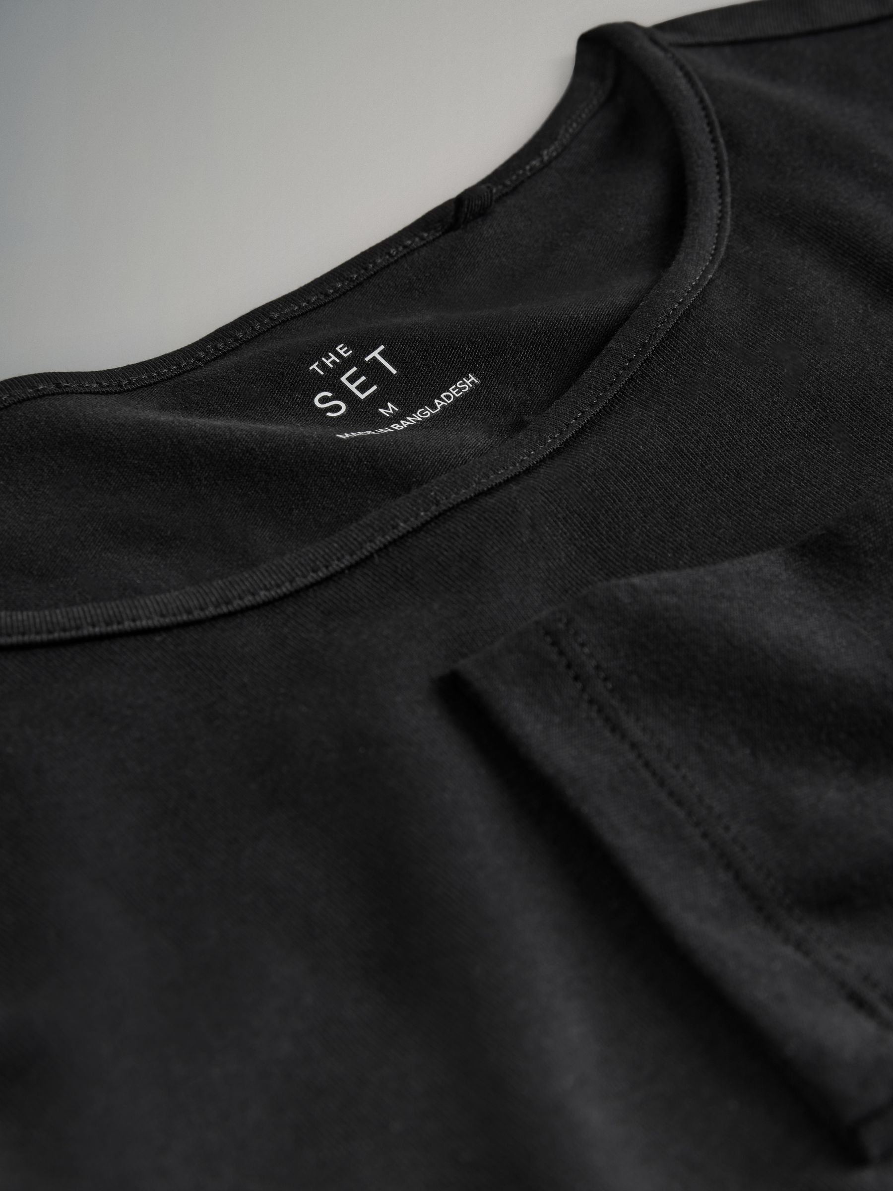 Black/Stripe/Berry/Mid Pink/Cream 5 Pack Long Sleeve Crew Neck T-Shirts - Image 6 of 6