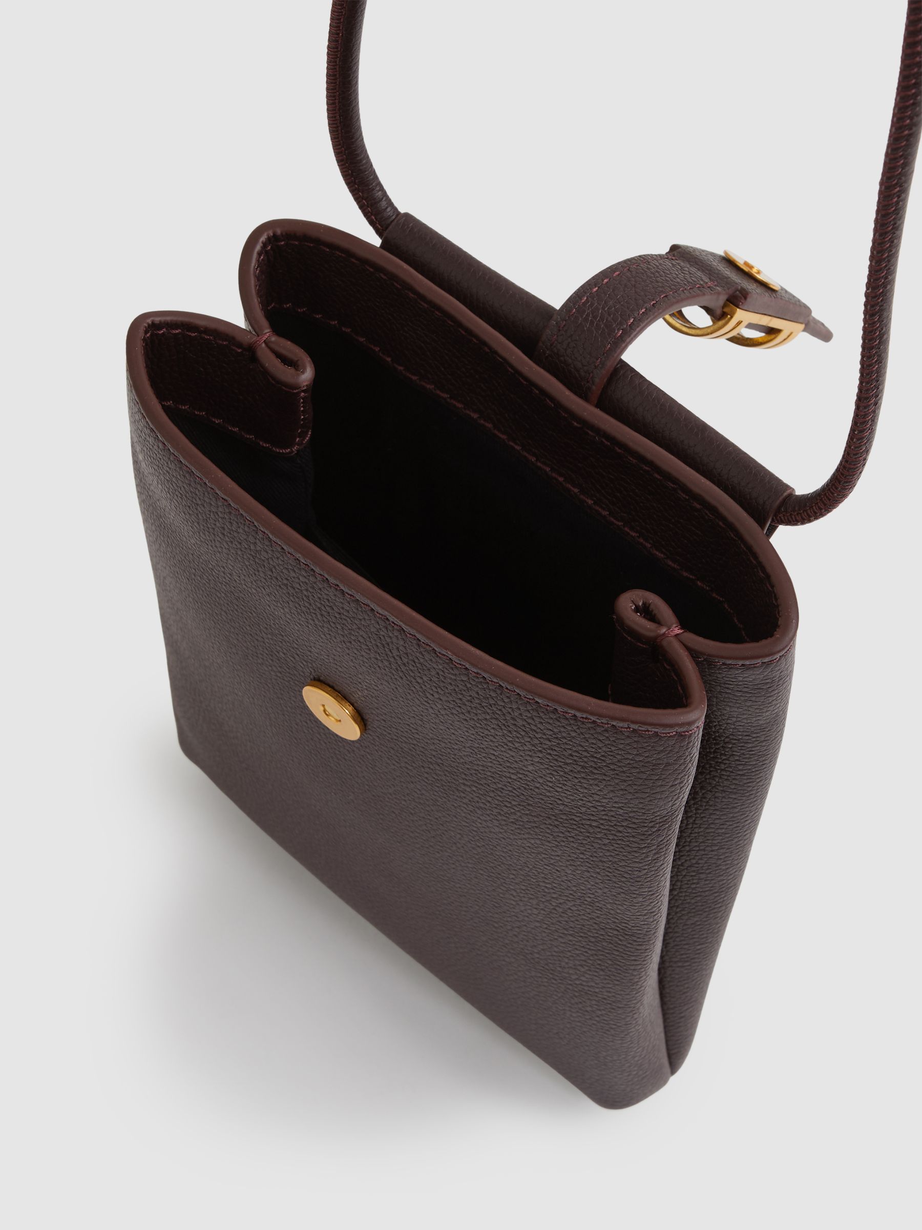 Leather Phone Holder in Oxblood - Image 3 of 5