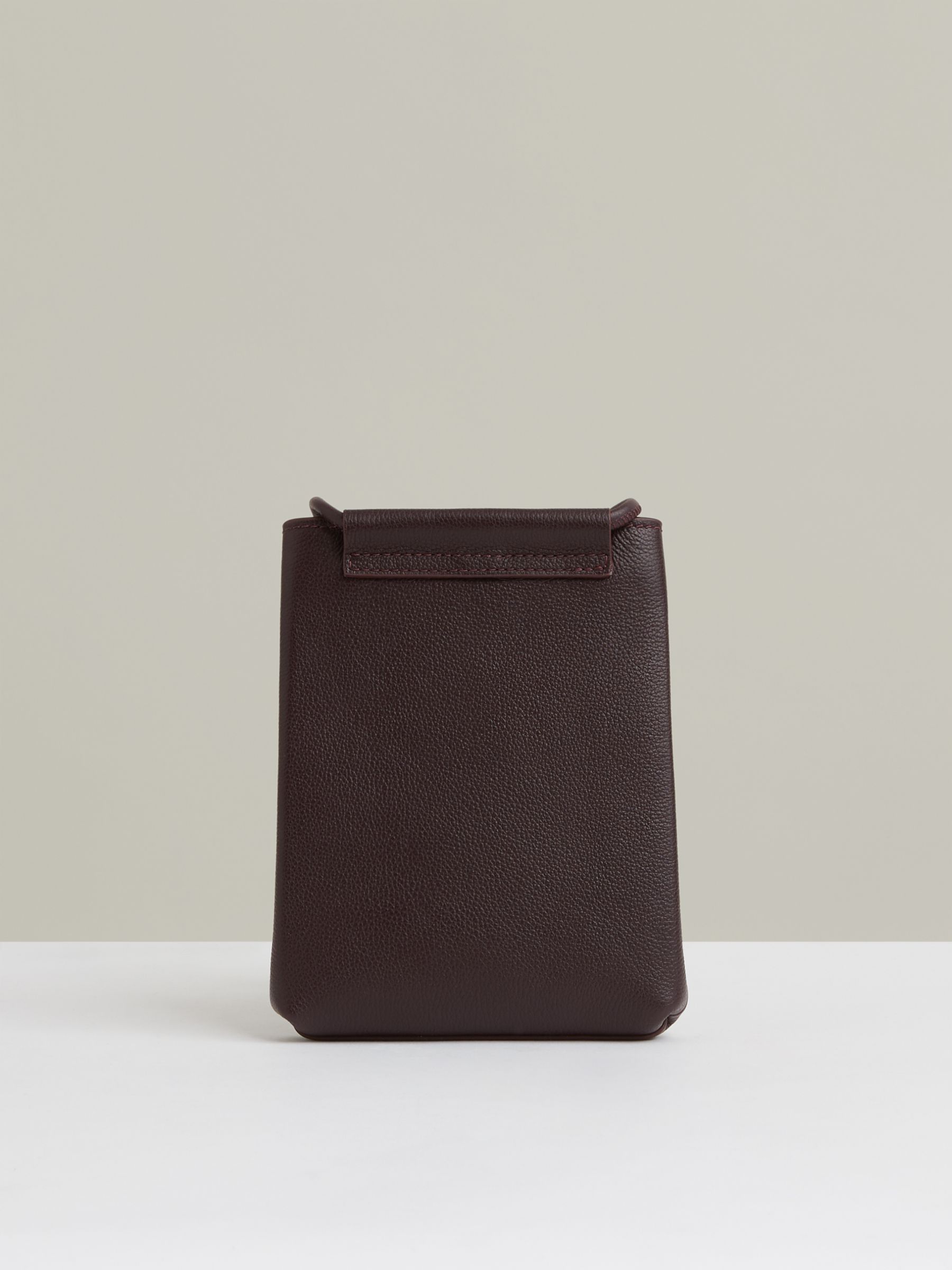 Leather Phone Holder in Oxblood - Image 4 of 5