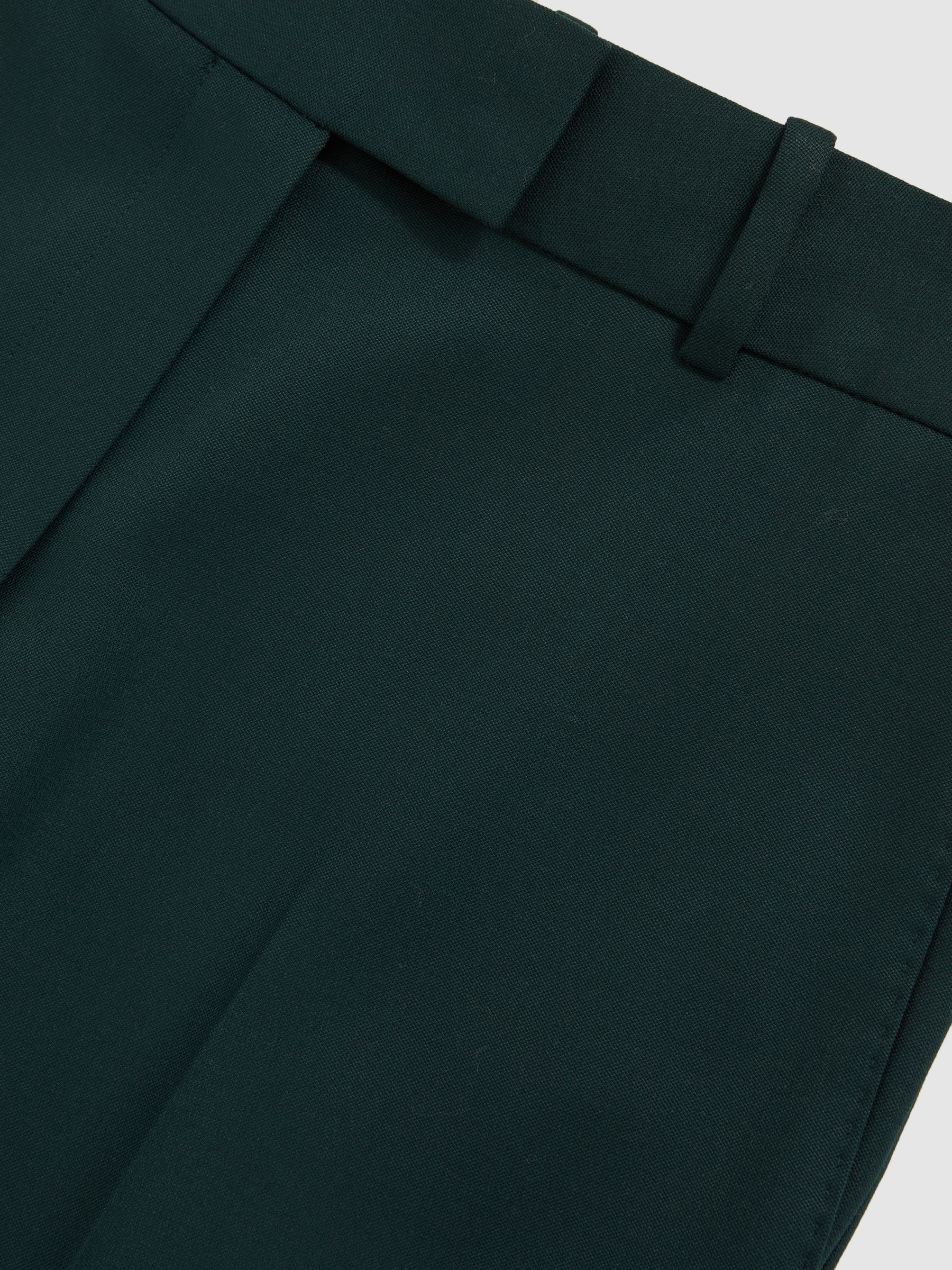 Wool-Blend Slim-Fit Suit Trousers in Green - image 3