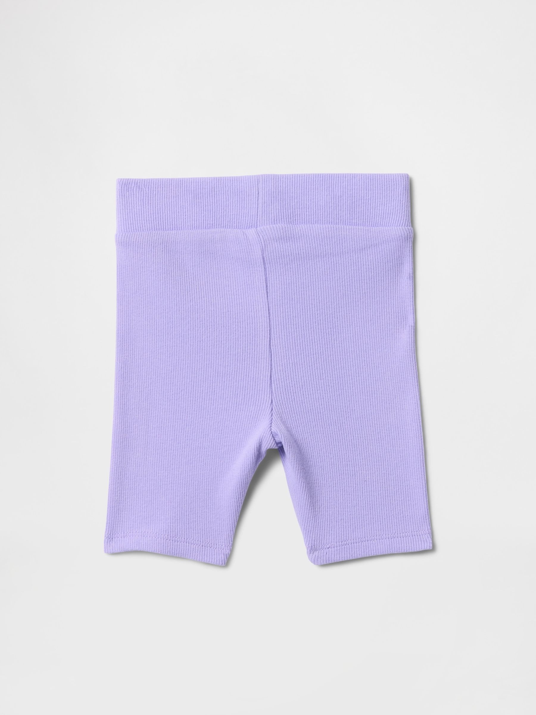 Purple Ribbed Cycling Shorts (6mths-5yrs) - Image 2 of 2