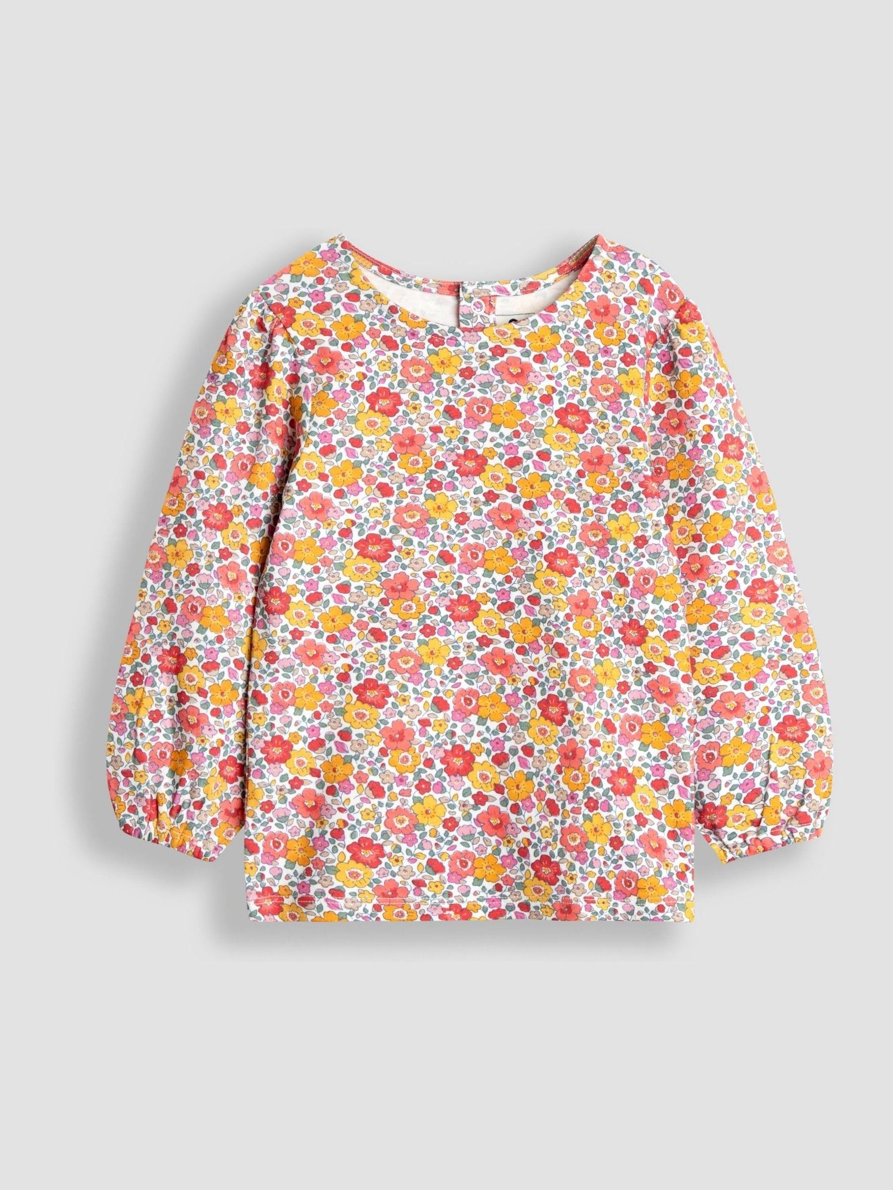 Orange Appliqué Pinafore Dress & Top Set - Image 4 of 6