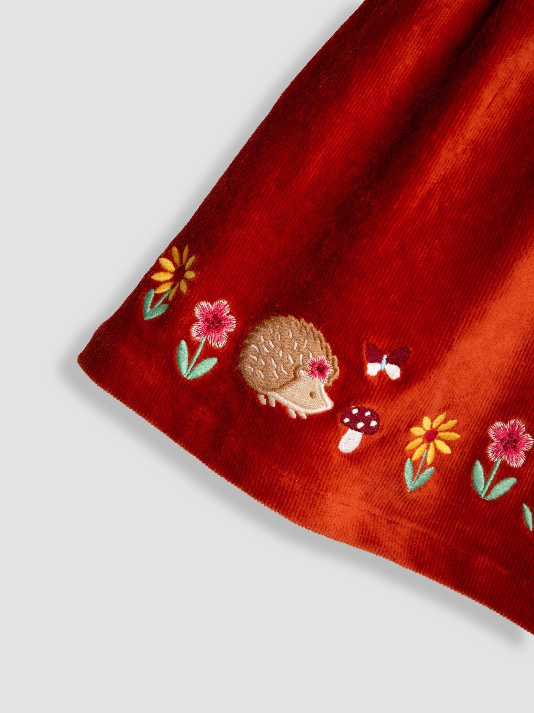 Orange Appliqué Pinafore Dress & Top Set - Image 6 of 6