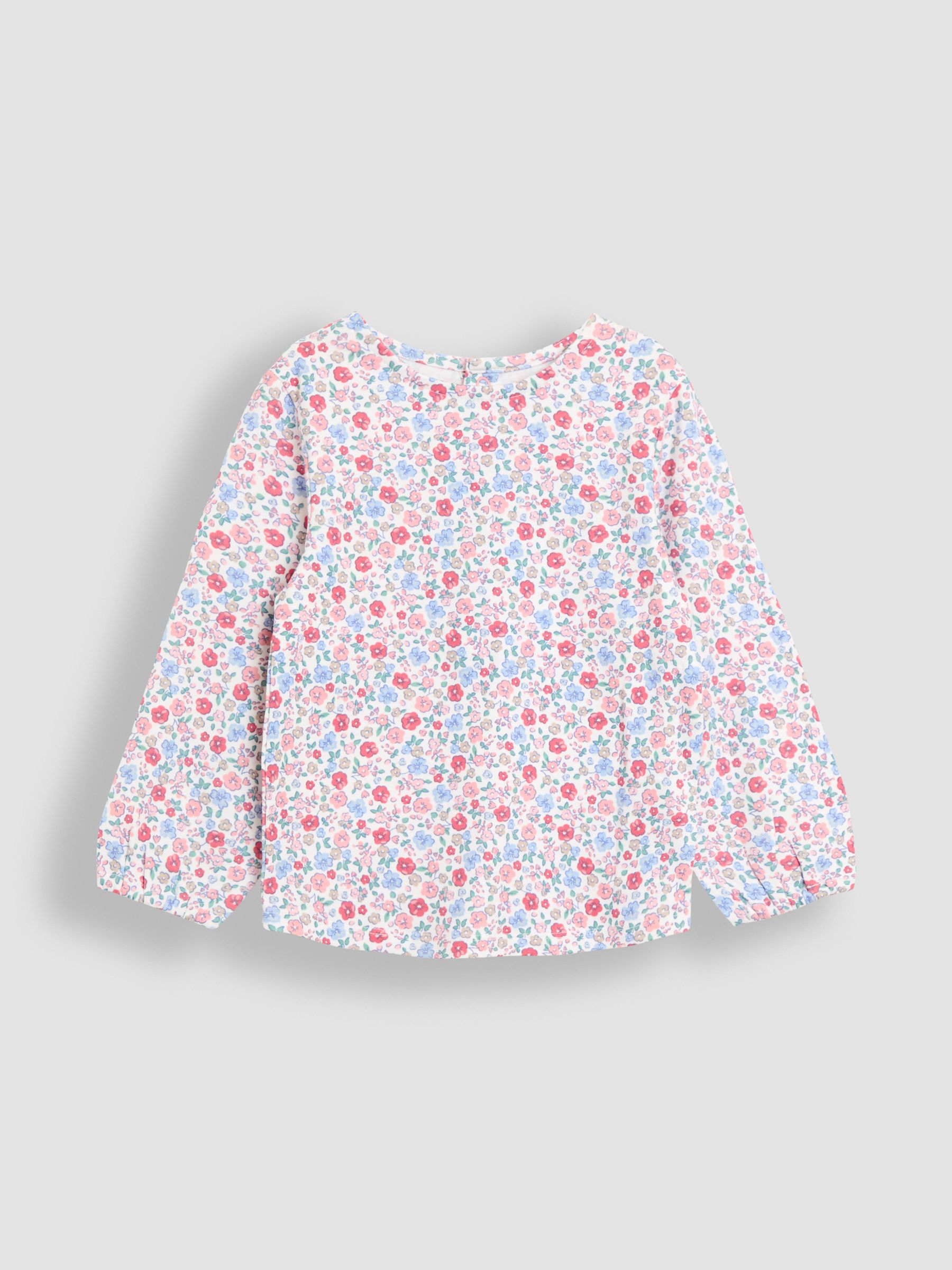 Blue Hedgehog Applique Velour Pinafore Dress & Top Set - Image 4 of 5