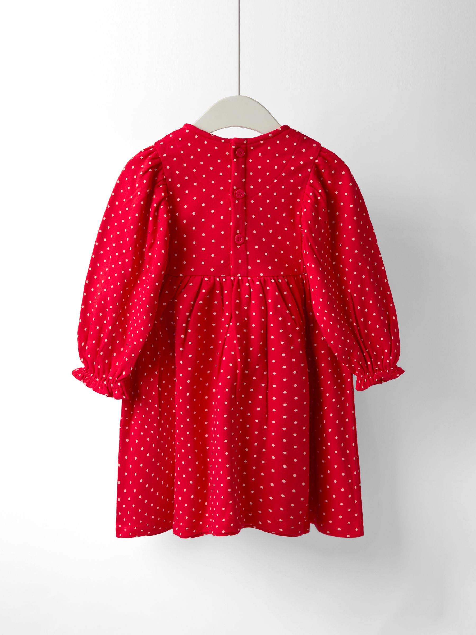 Red Reindeer Christmas Yoke Appliqué Dress - Image 2 of 4