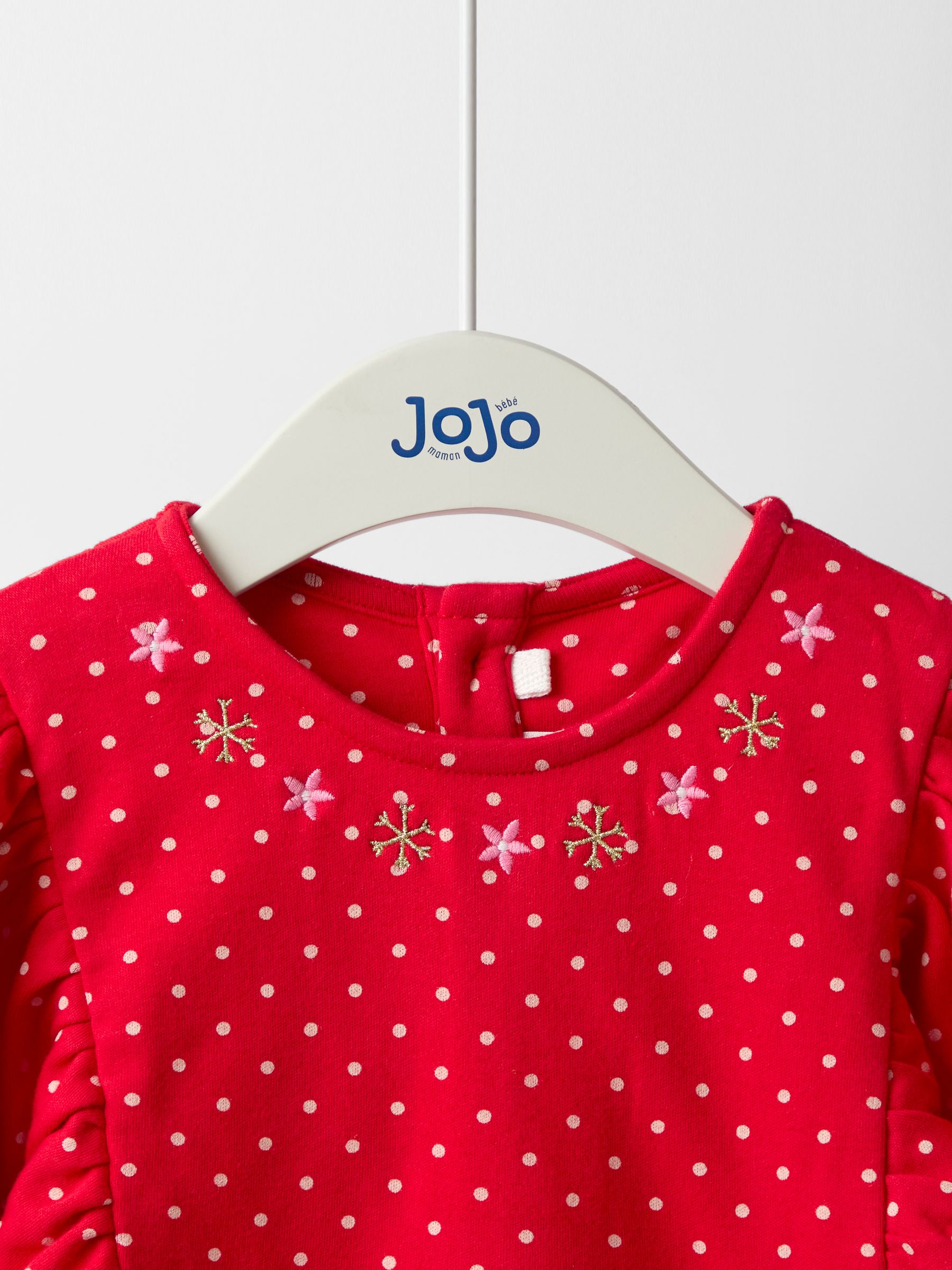 Red Reindeer Christmas Yoke Appliqué Dress - Image 3 of 4