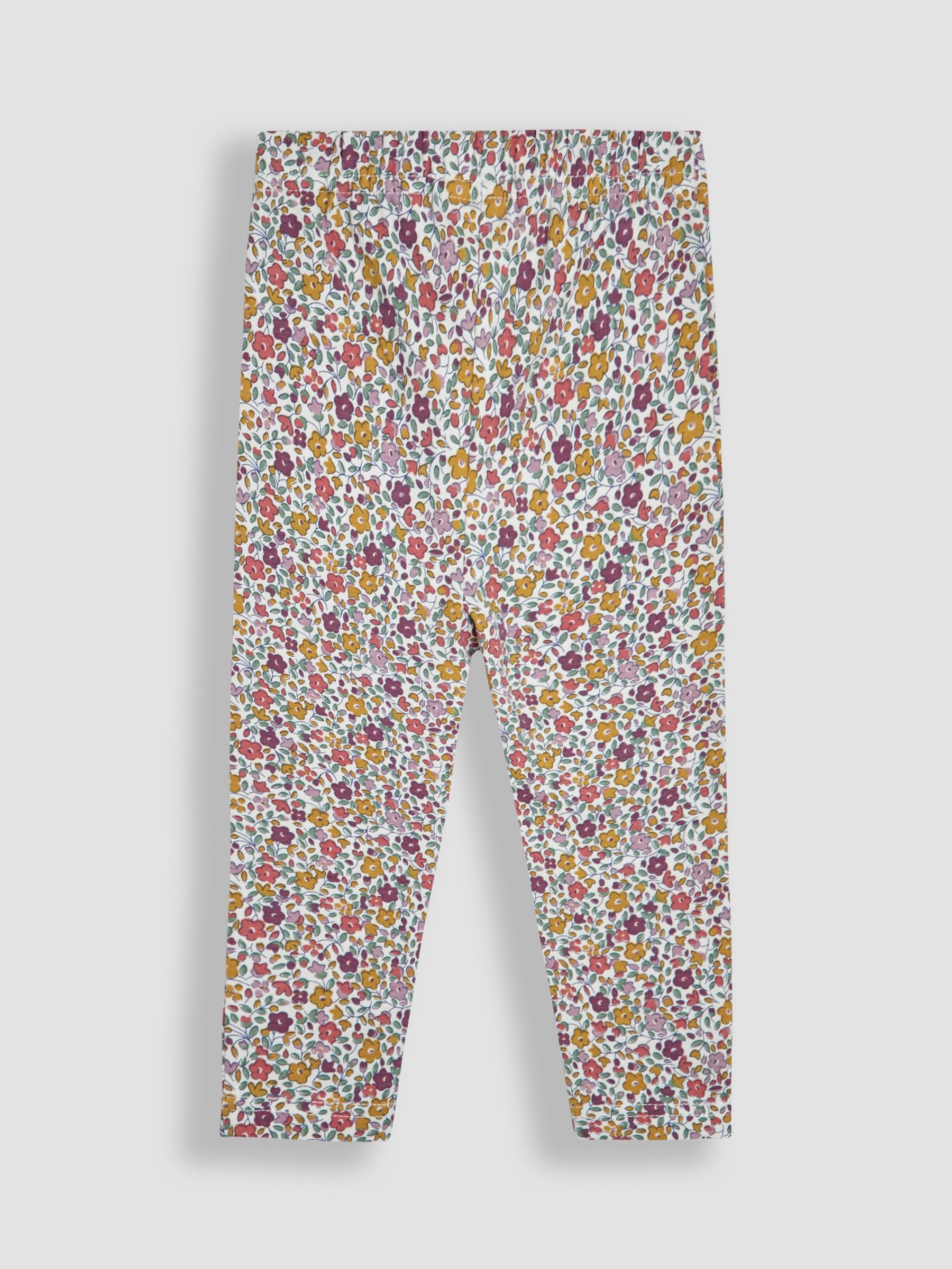 Orange 2-Pack Classic Floral Leggings - Image 3 of 5