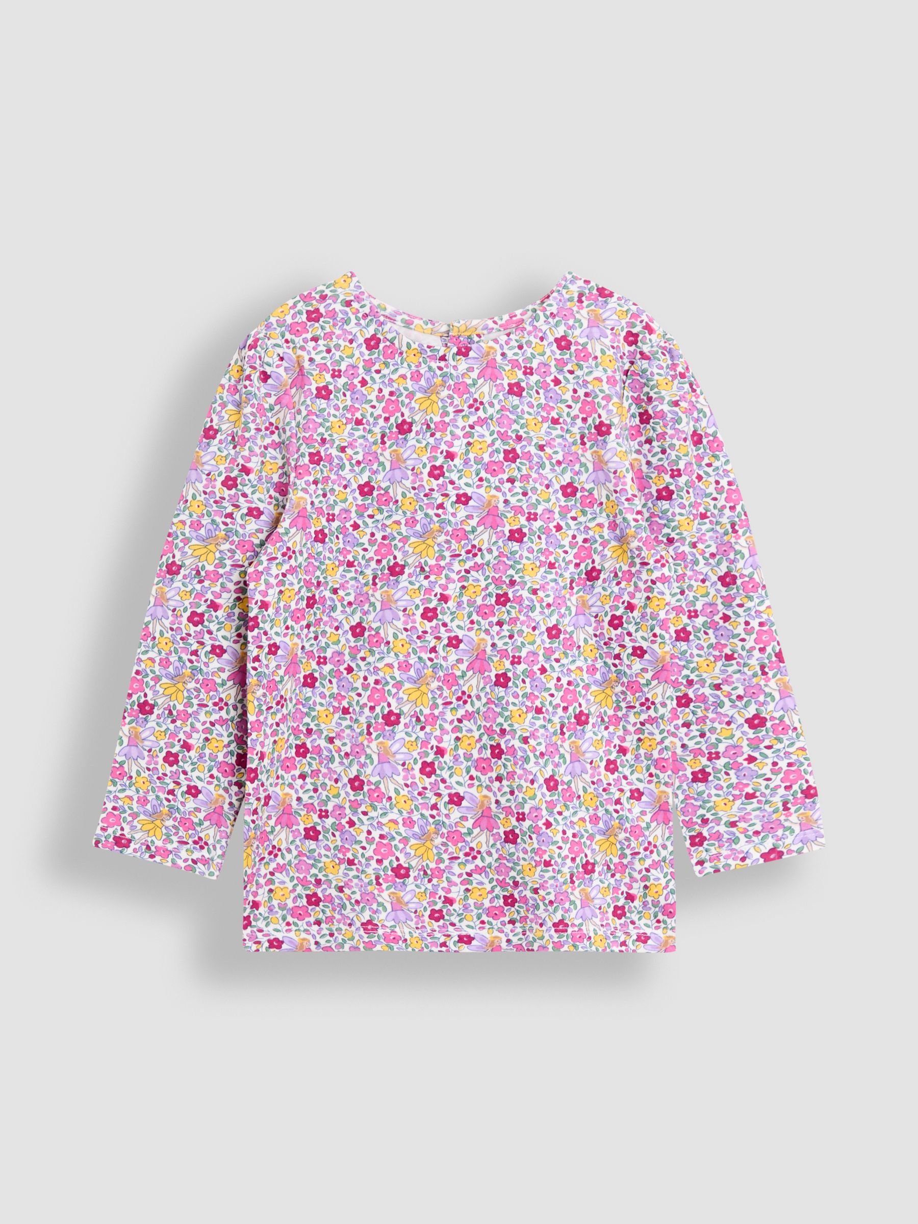 Purple Light Hedgehog Applique Velour Pinafore Dress & Top Set - Image 4 of 5