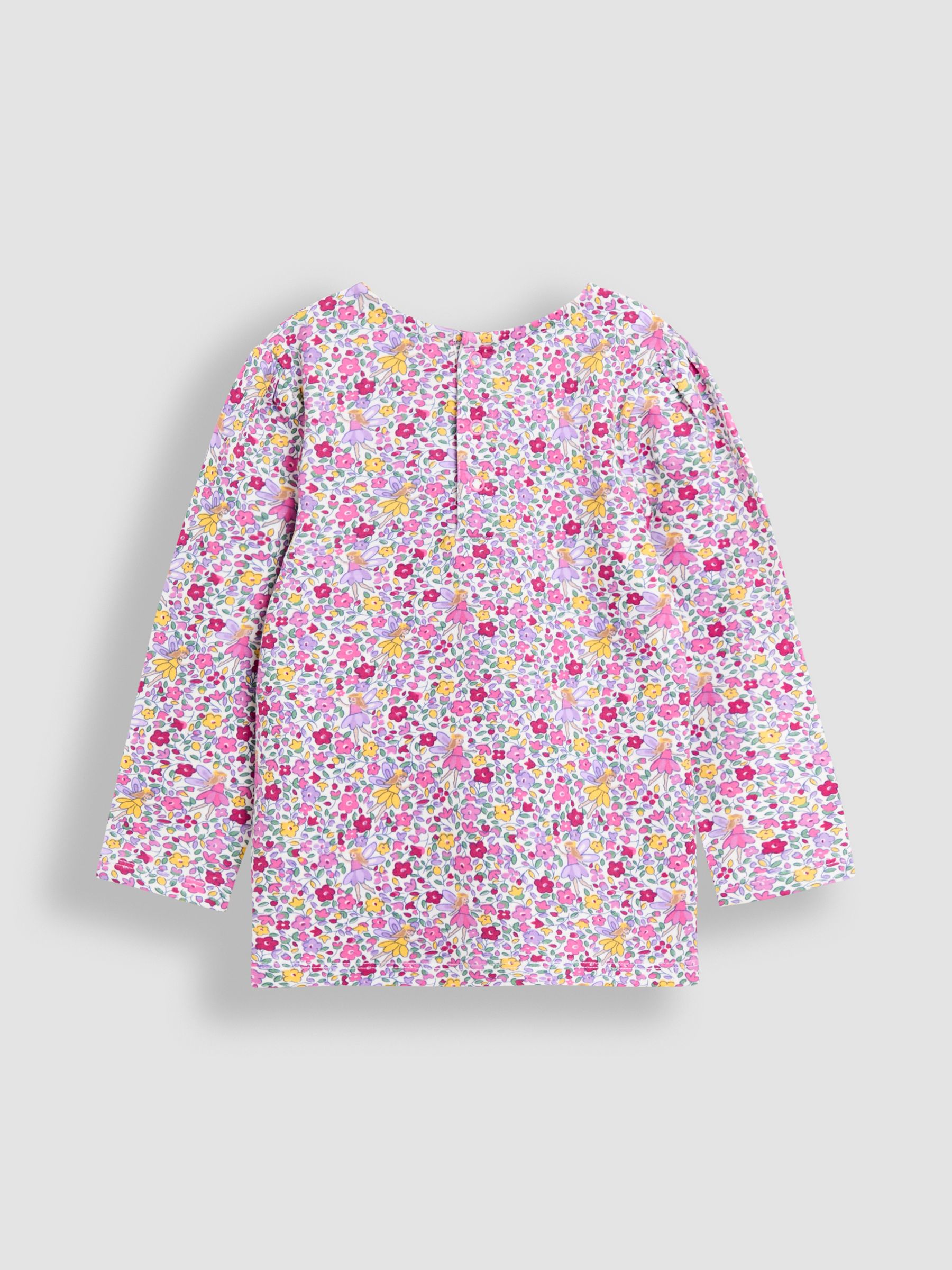 Purple Light Hedgehog Applique Velour Pinafore Dress & Top Set - Image 5 of 5