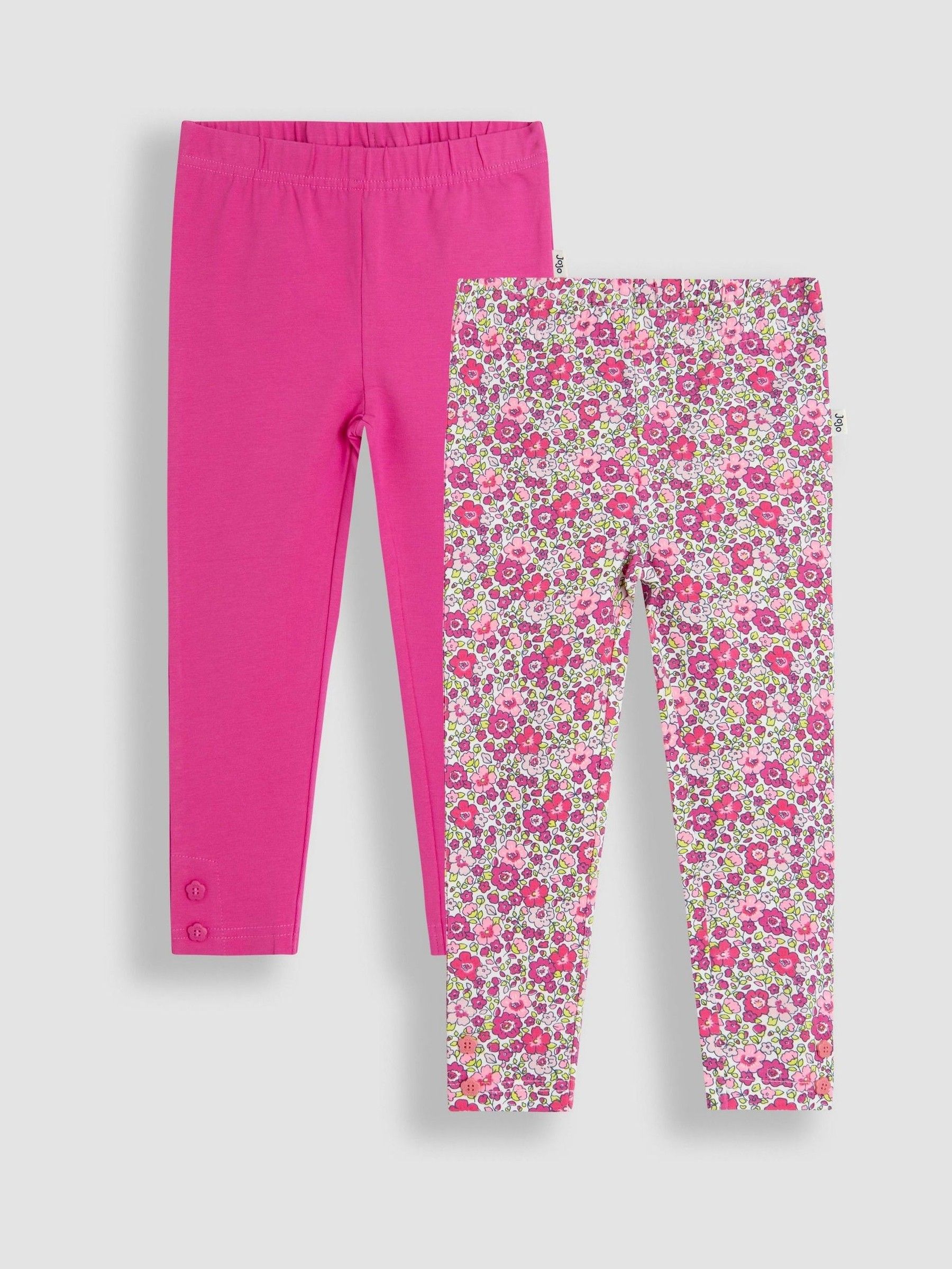Pink 2-Pack Ditsy Floral Leggings - Image 1 of 7