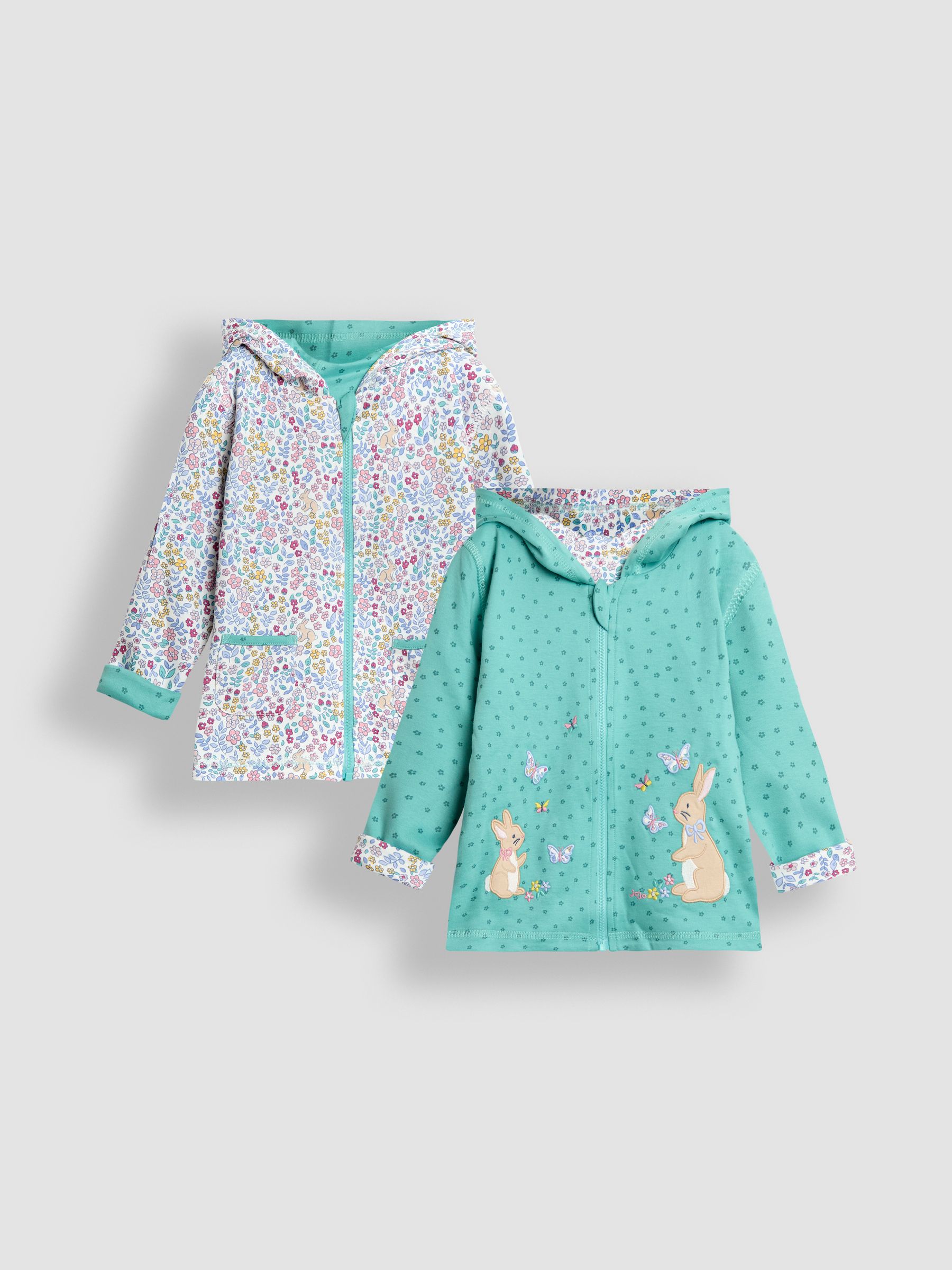 Blue Appliqué Reversible Hoodie - Image 1 of 8