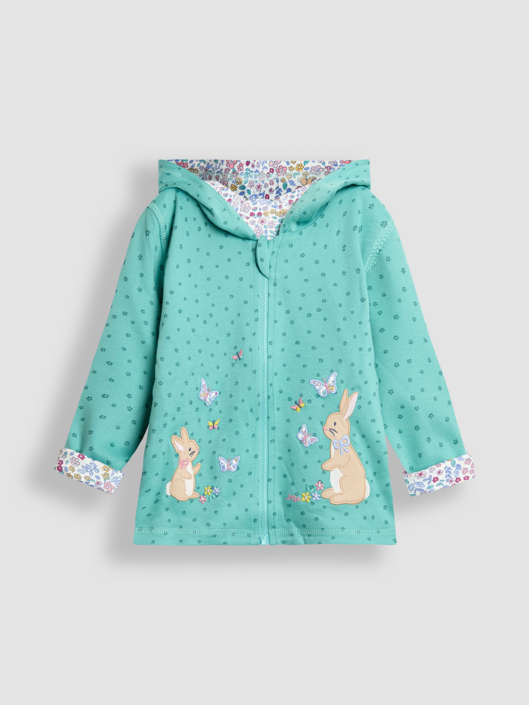 Blue Appliqué Reversible Hoodie - Image 2 of 8
