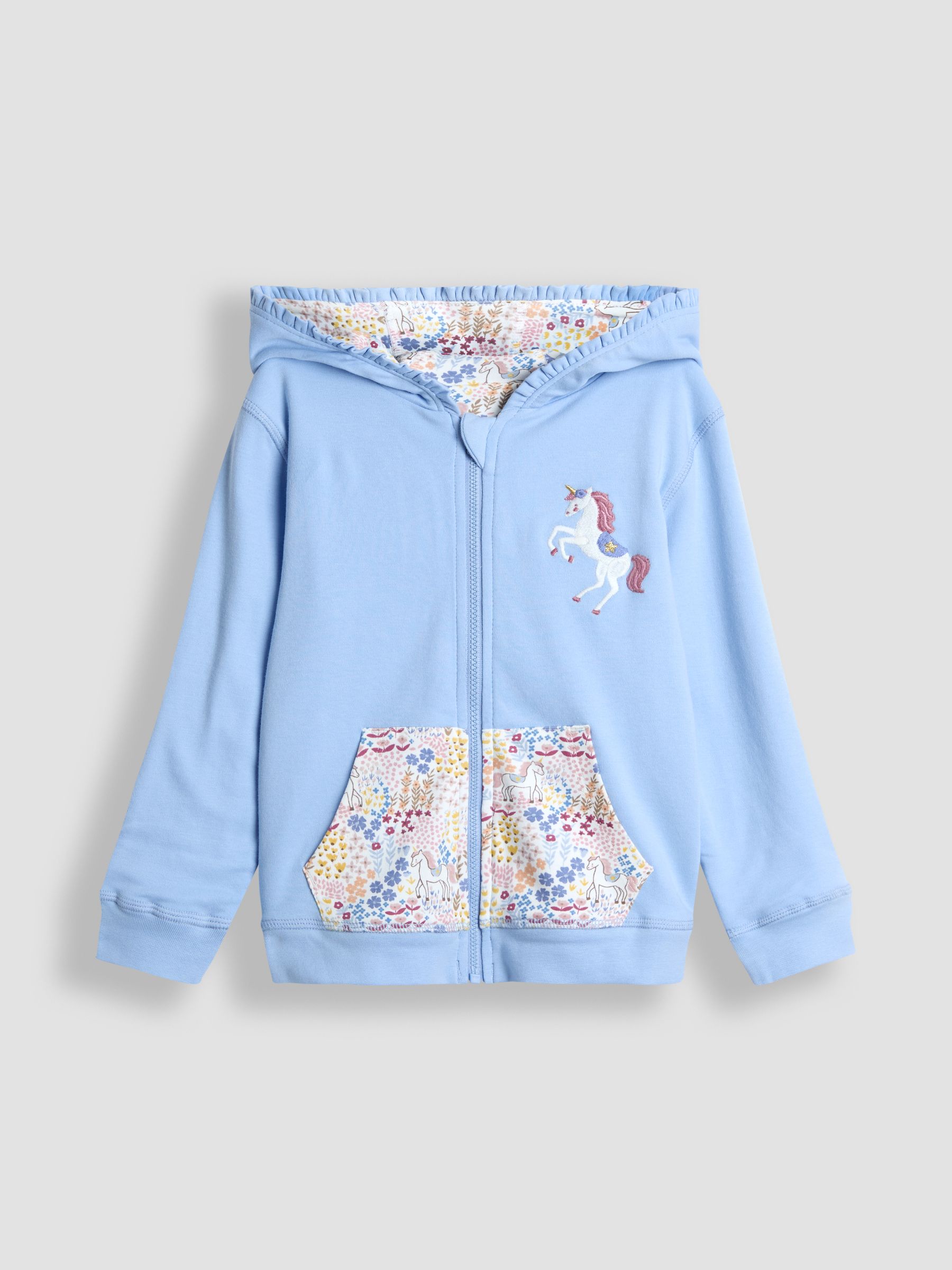 Blue Light Appliqué Reversible Hoodie - Image 2 of 9