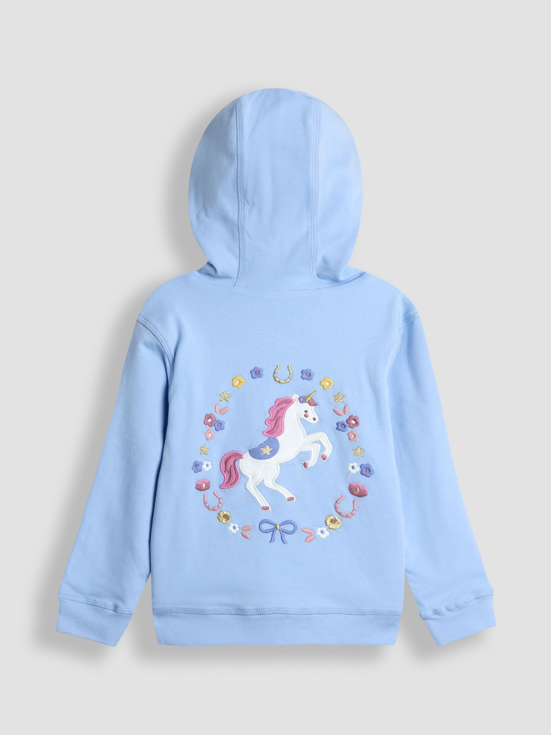 Blue Light Appliqué Reversible Hoodie - Image 3 of 9