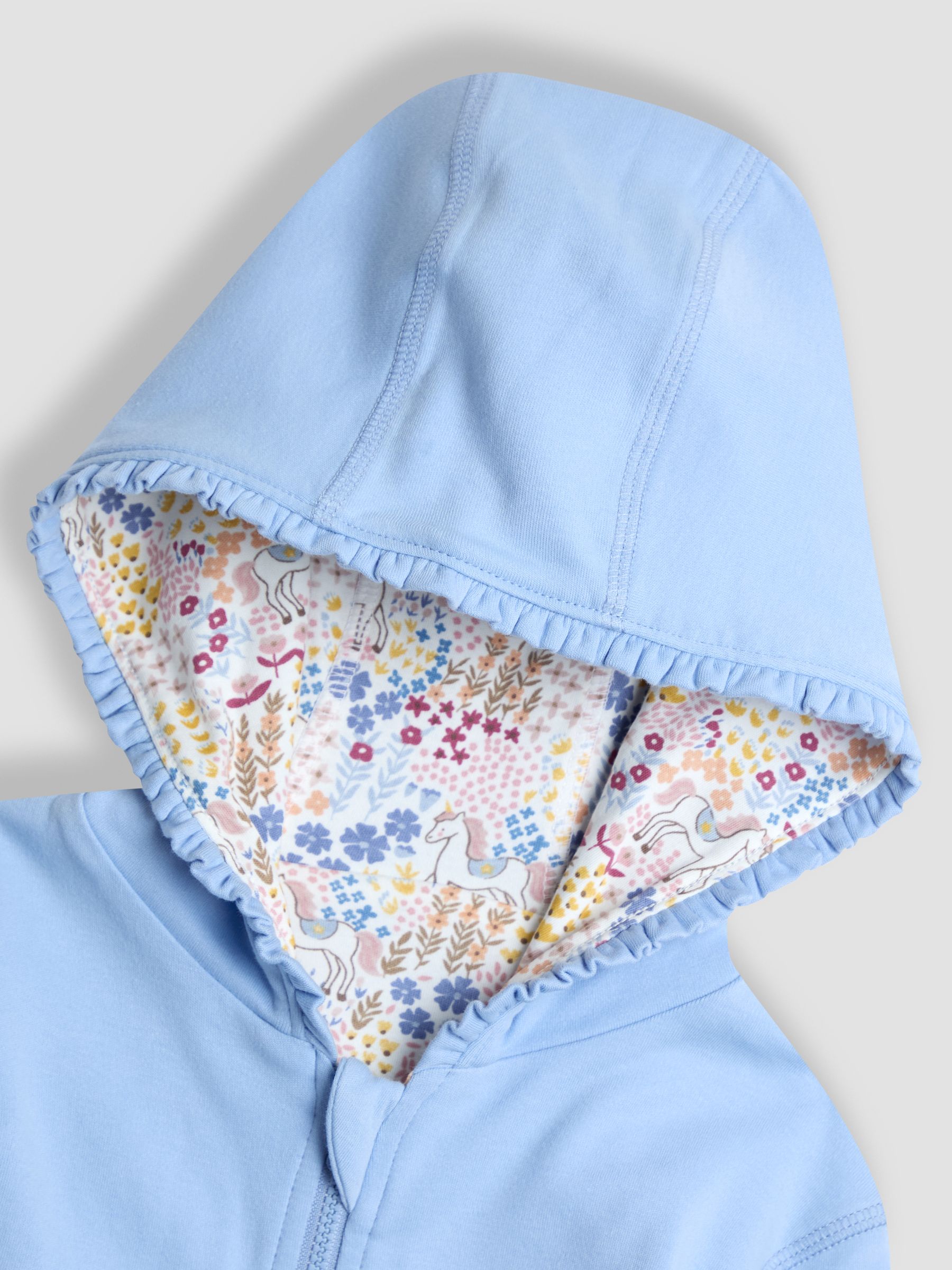 Blue Light Appliqué Reversible Hoodie - Image 6 of 9