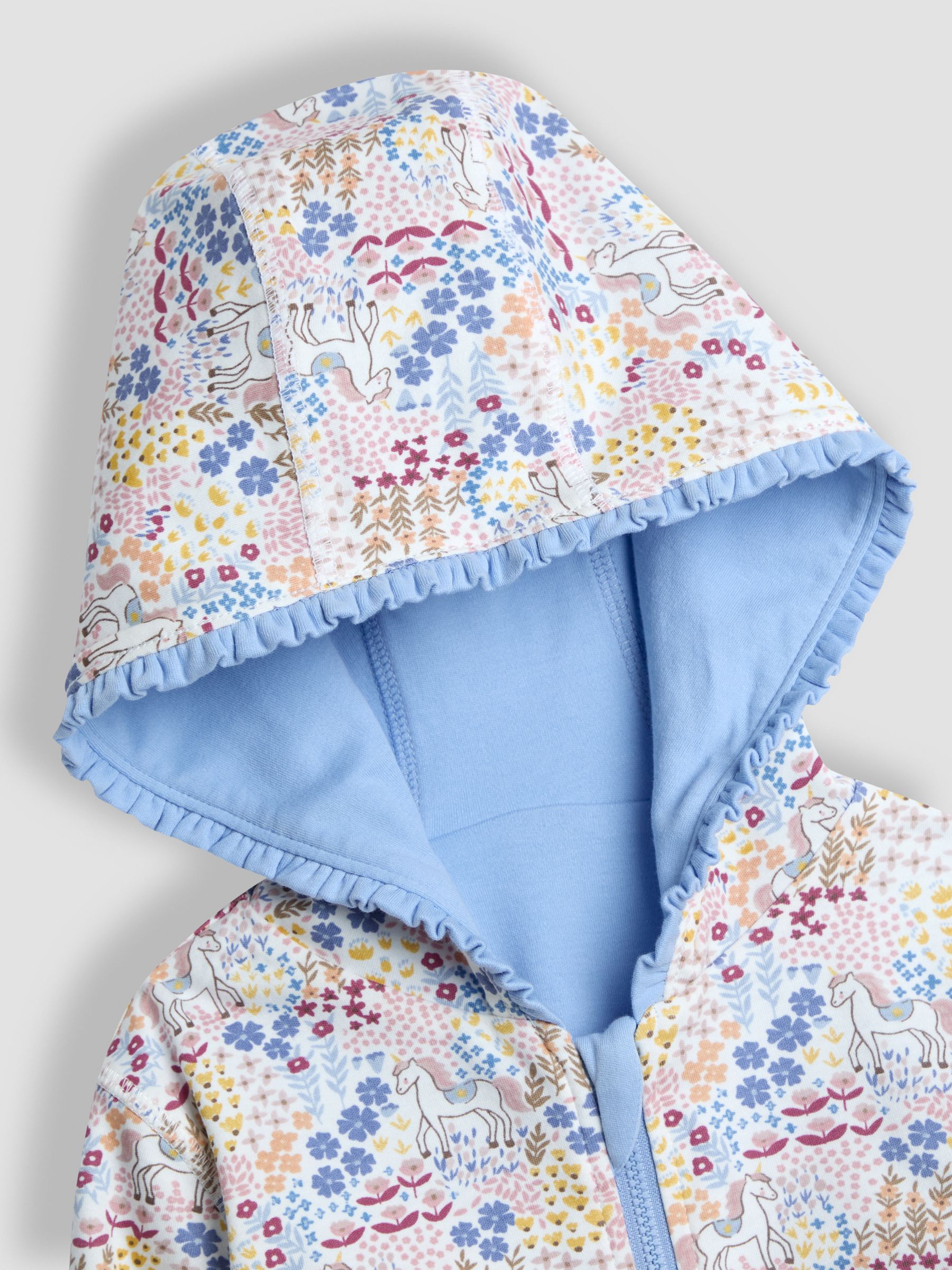 Blue Light Appliqué Reversible Hoodie - Image 7 of 9