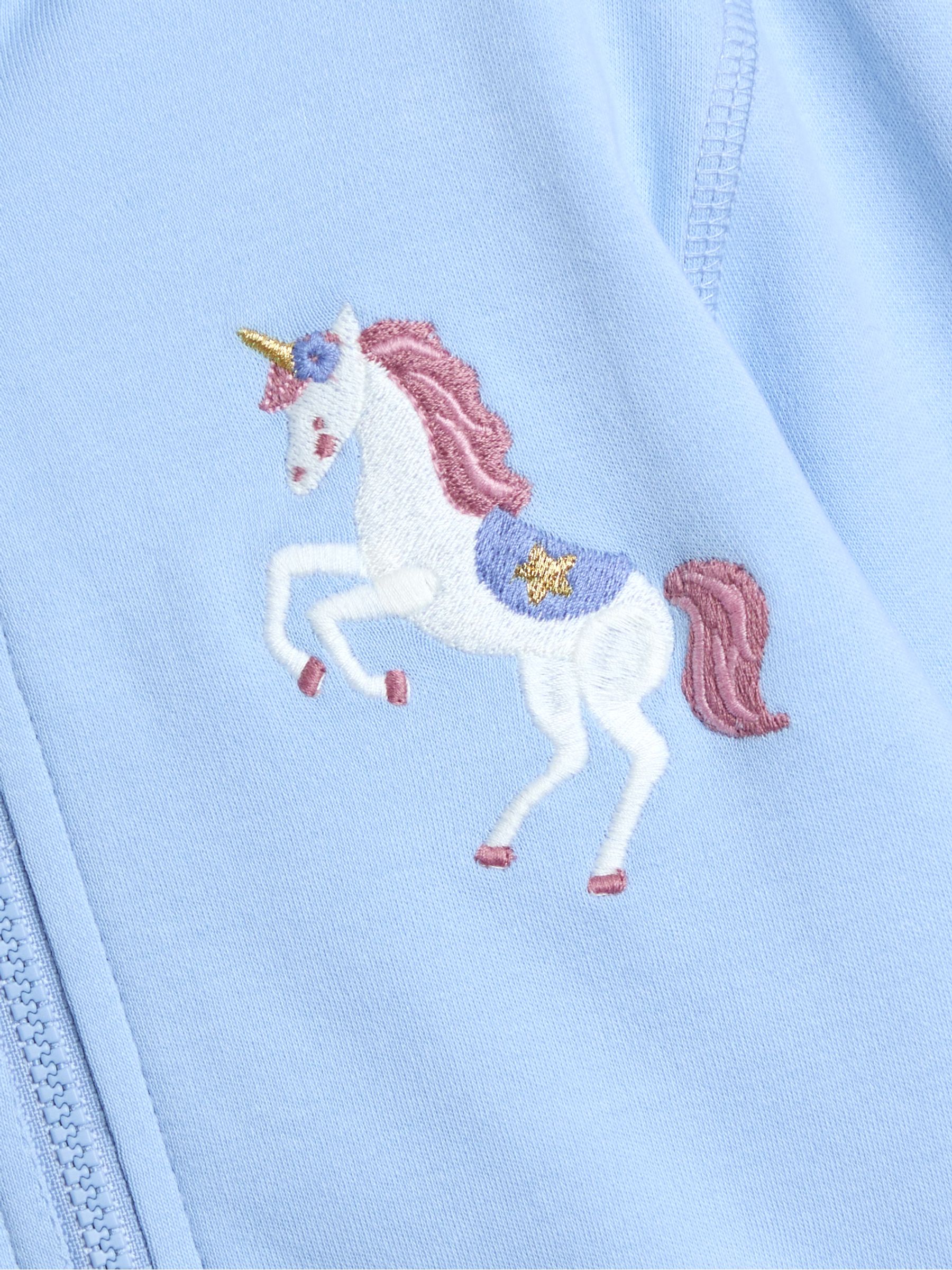Blue Light Appliqué Reversible Hoodie - Image 8 of 9
