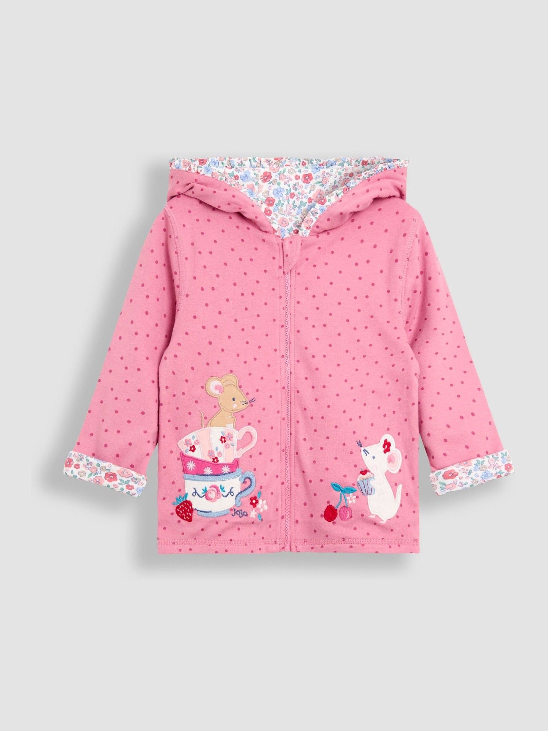 Pink Appliqué Reversible Hoodie - Image 2 of 7