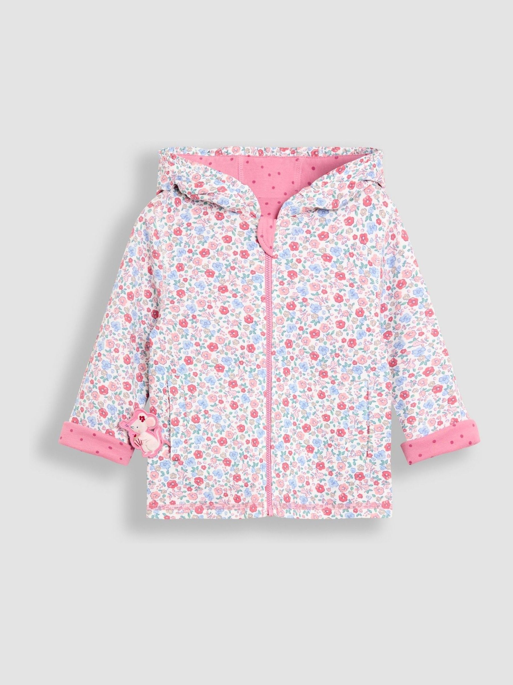 Pink Appliqué Reversible Hoodie - Image 4 of 7