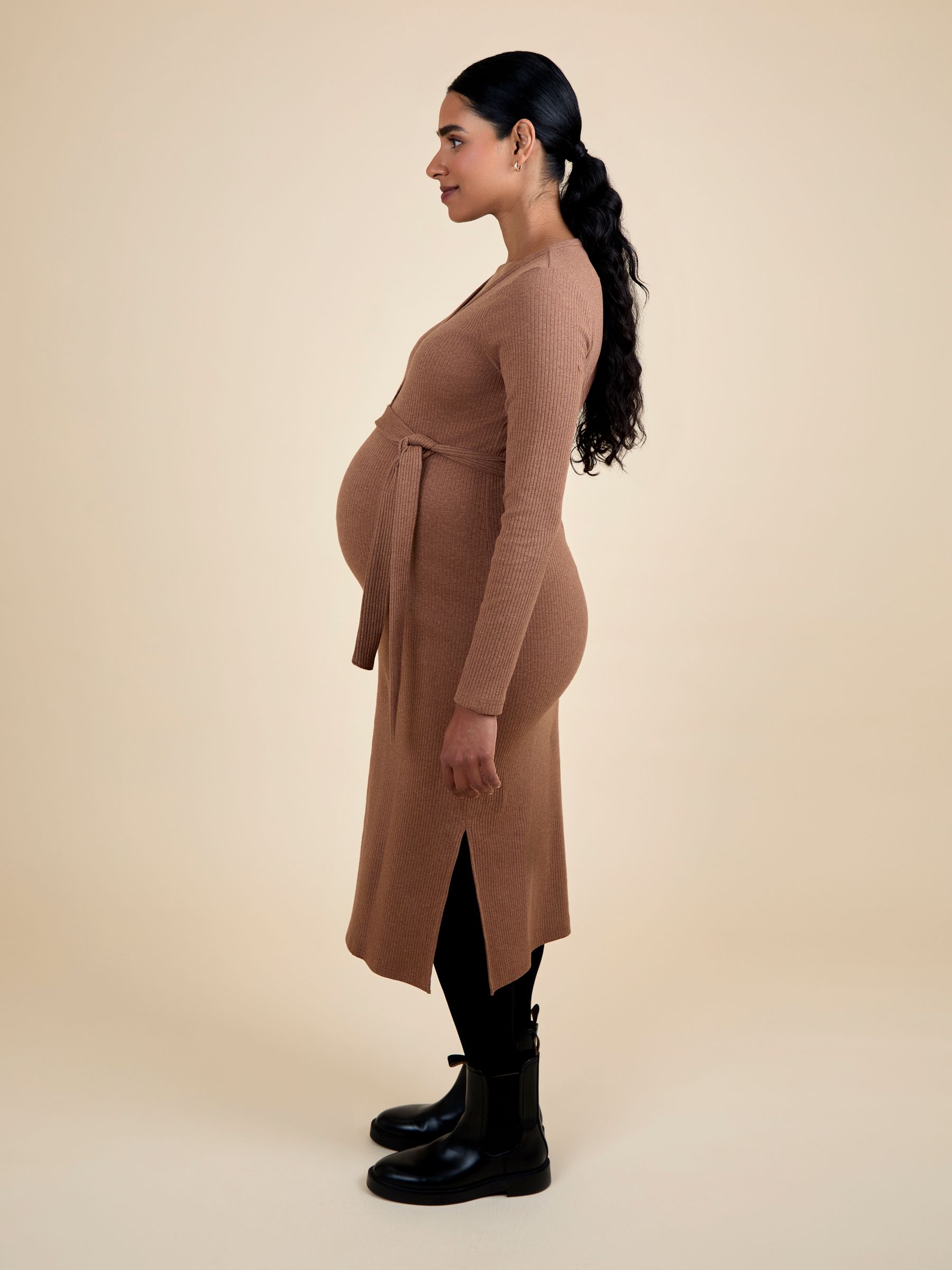 Gold Popper Ribbed Dress - Image 3 of 5