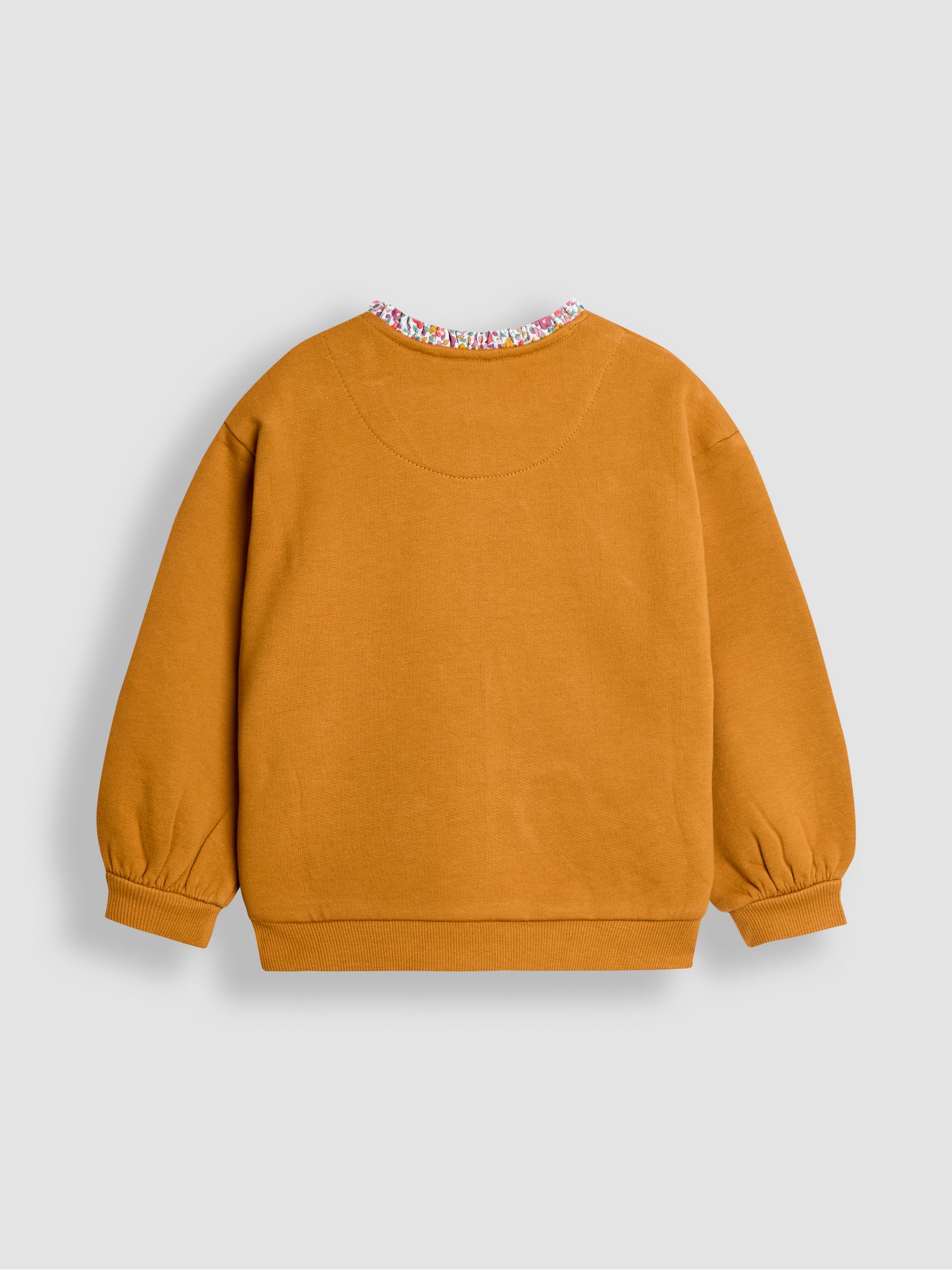 Yellow Woodland Friends Applique Sweatshirt With Frill - Image 2 of 5