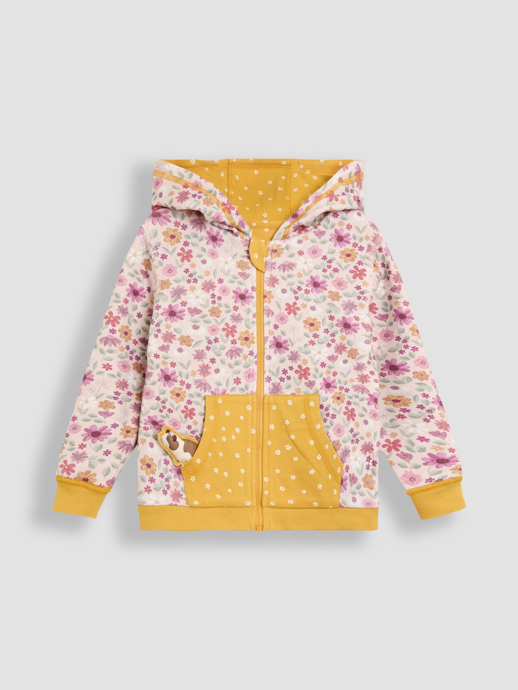 Yellow Appliqué Reversible Hoodie - Image 2 of 7