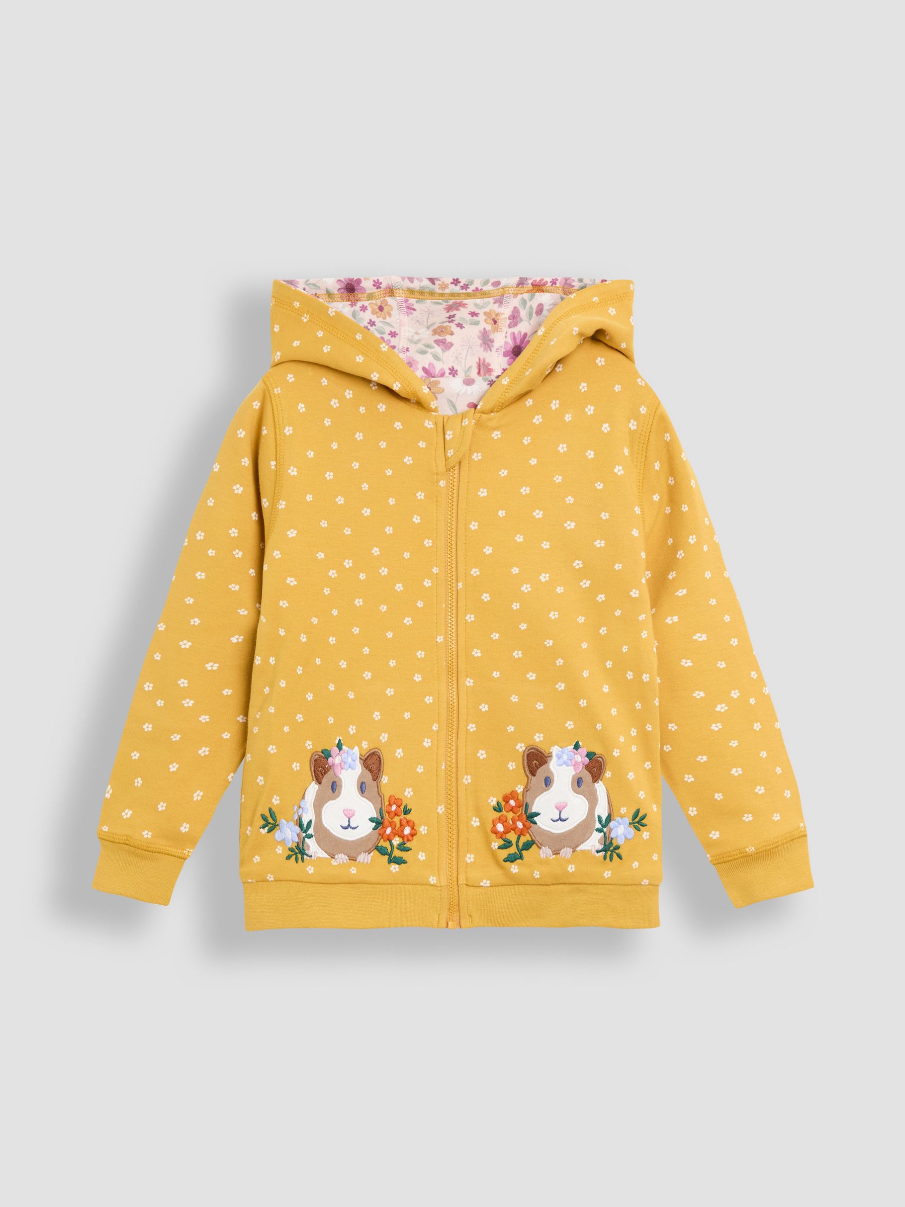 Yellow Appliqué Reversible Hoodie - Image 3 of 7