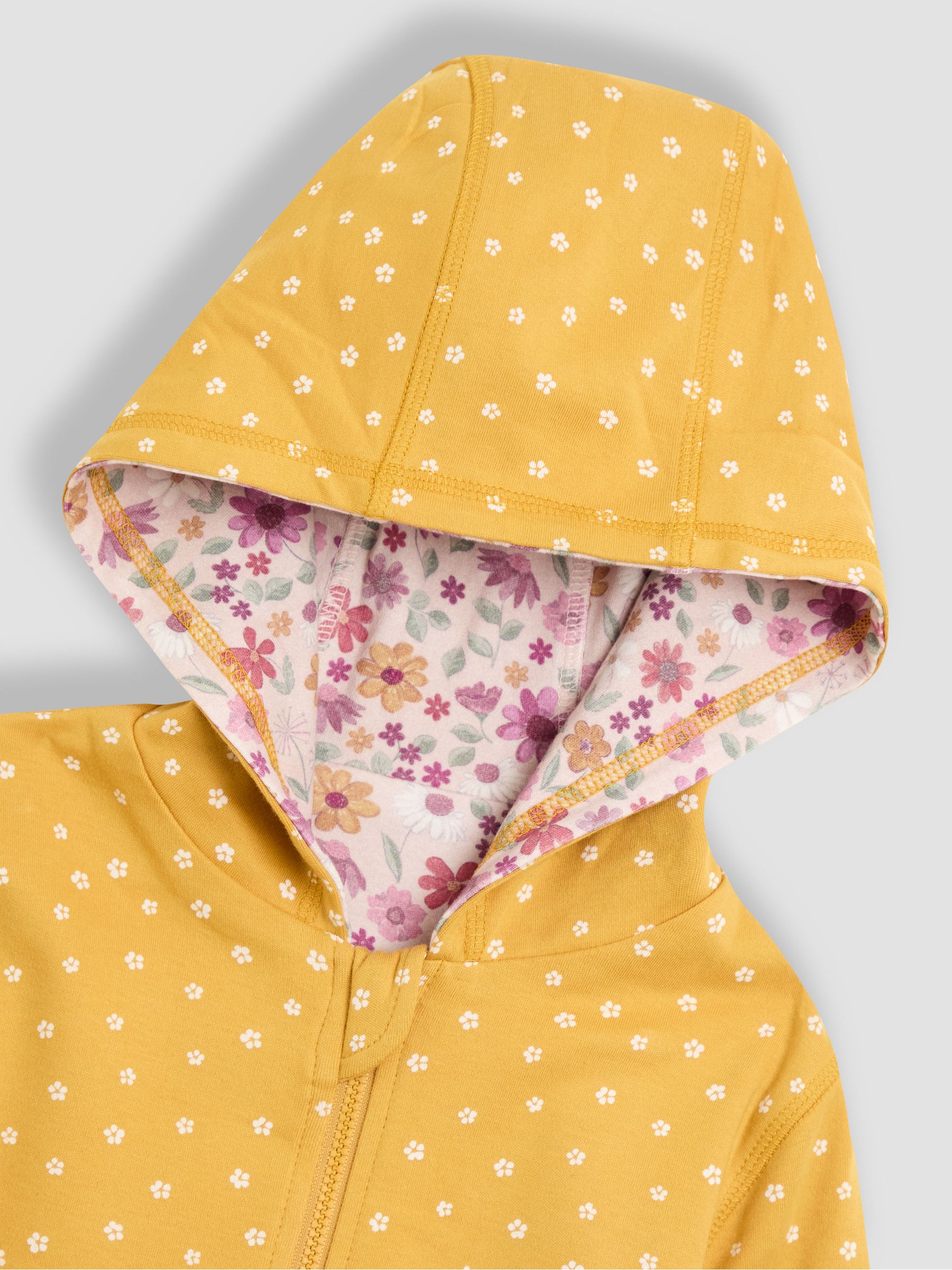 Yellow Appliqué Reversible Hoodie - Image 7 of 7