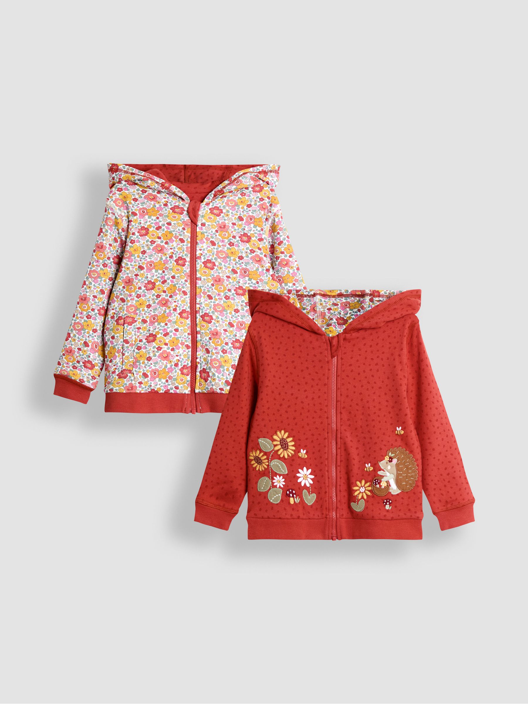 Orange Appliqué Reversible Hoodie - Image 1 of 9