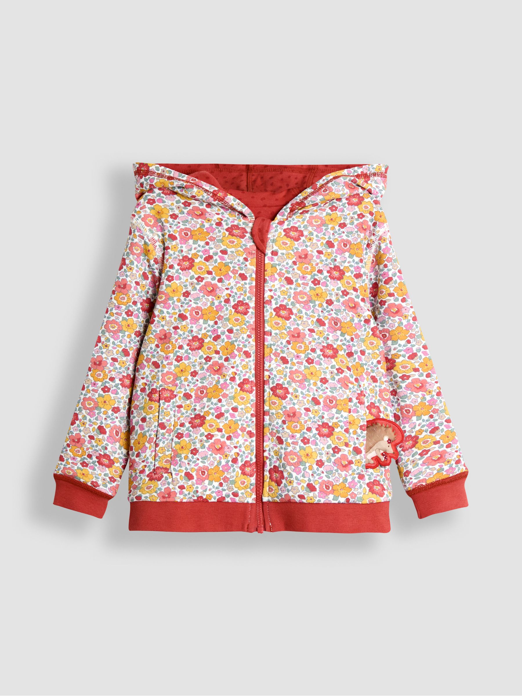 Orange Appliqué Reversible Hoodie - Image 4 of 9