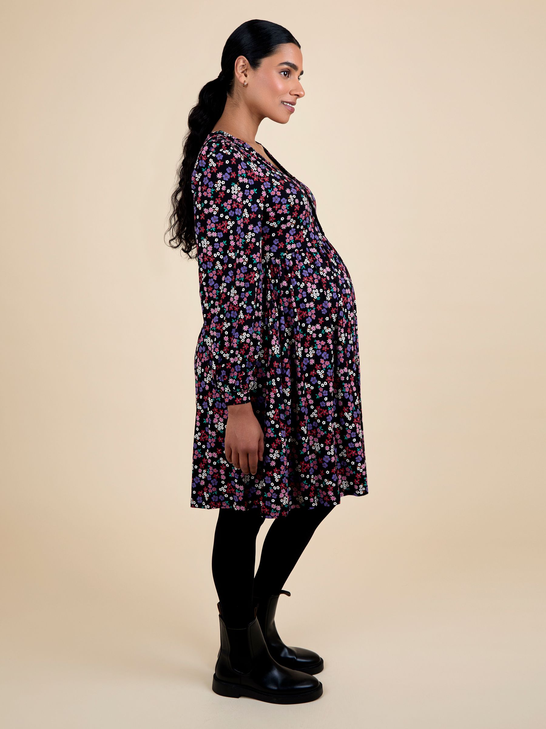 Black Button Through Dress - Image 2 of 5