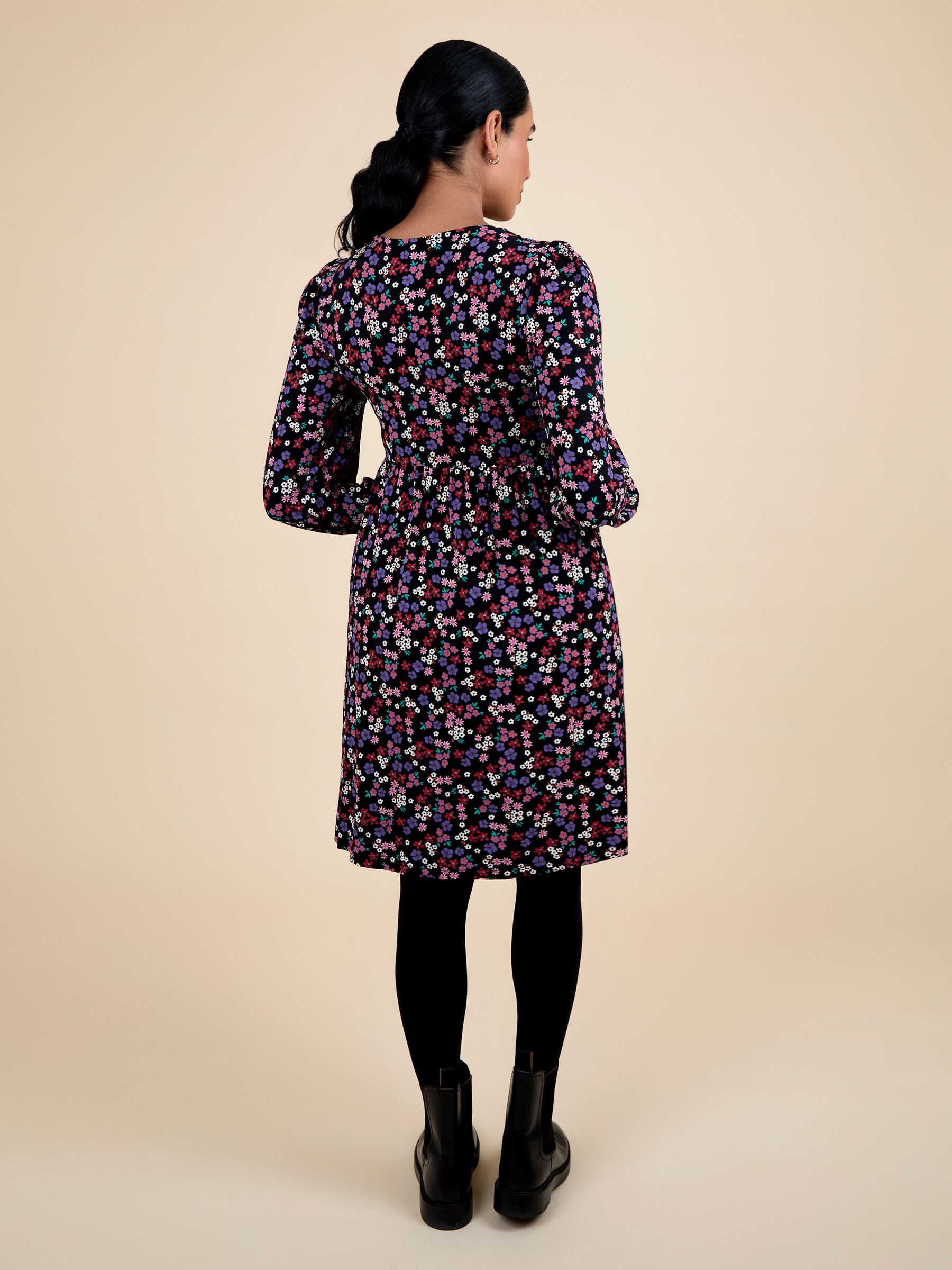 Black Button Through Dress - Image 3 of 5