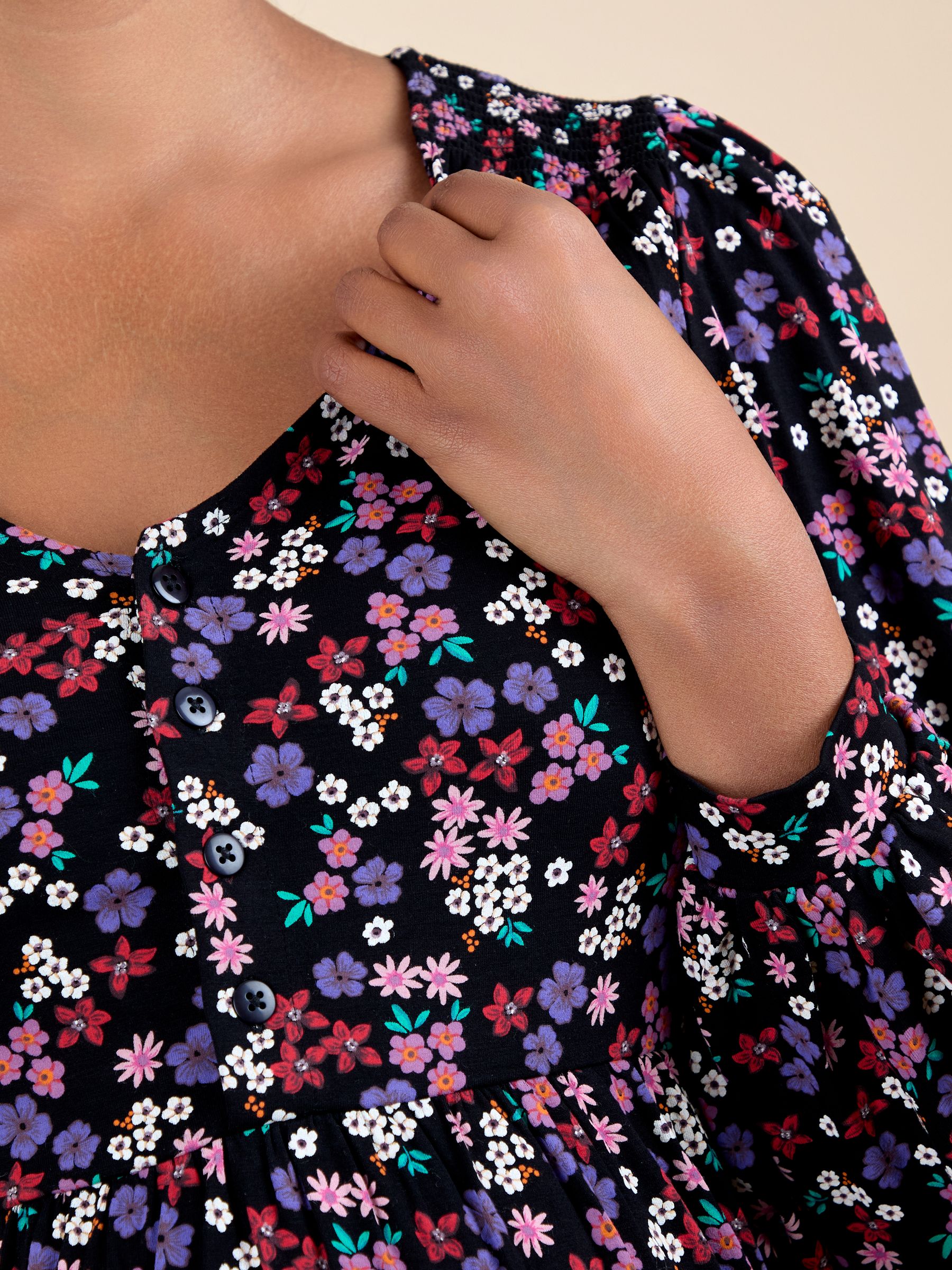 Black Button Through Dress - Image 5 of 5